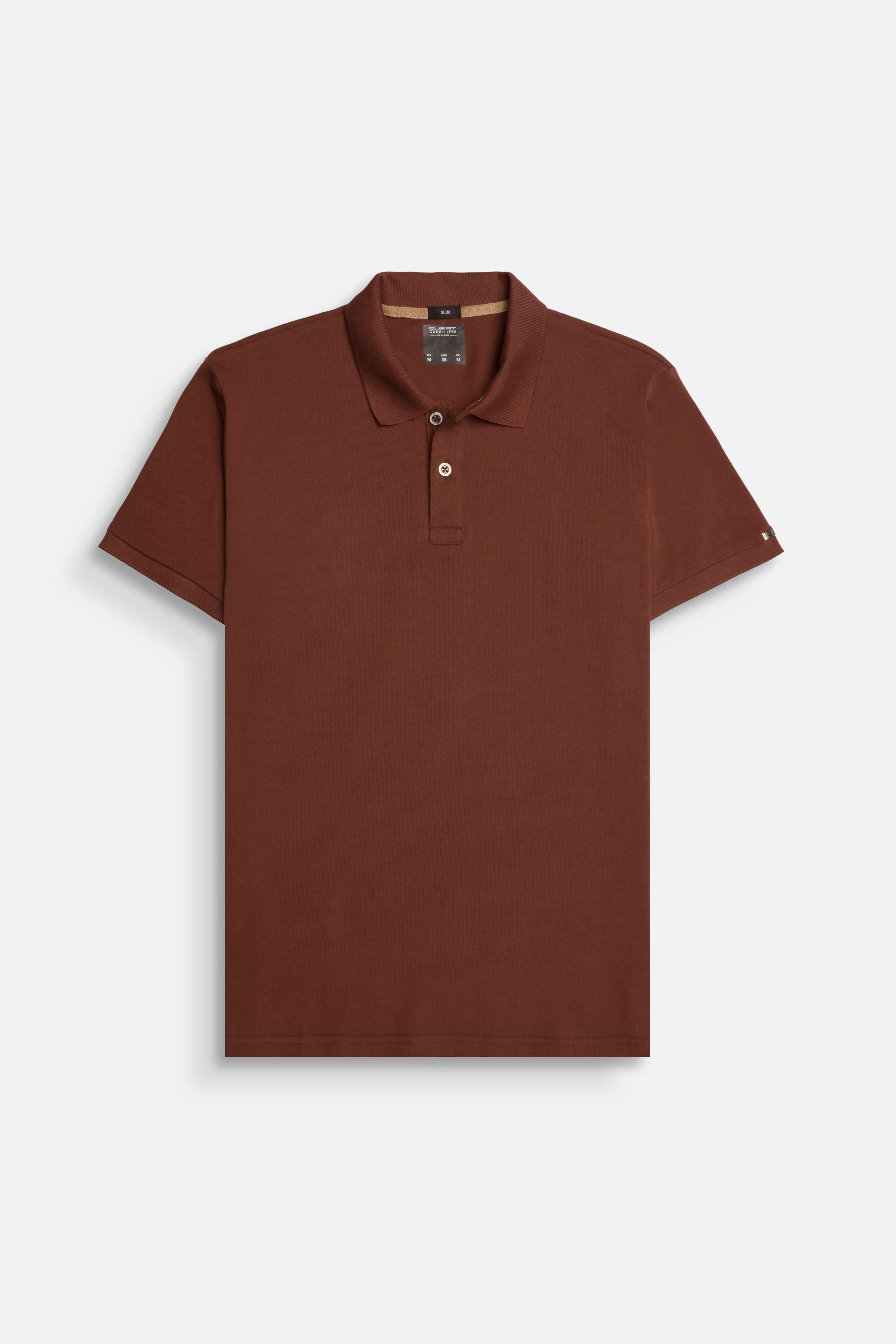 POLO MANGA CORTA COLOR BRUNETTE