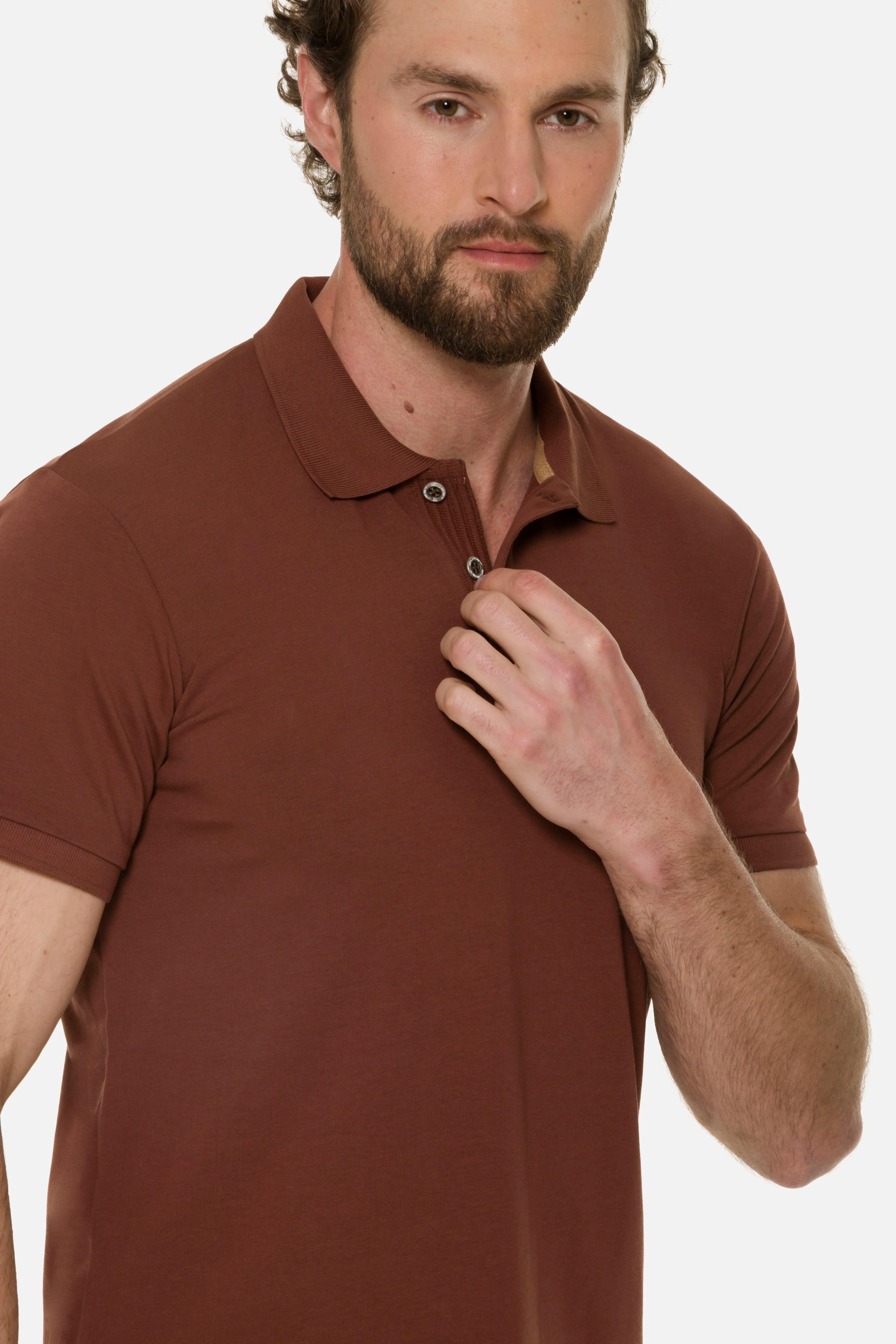 POLO MANGA CORTA COLOR BRUNETTE