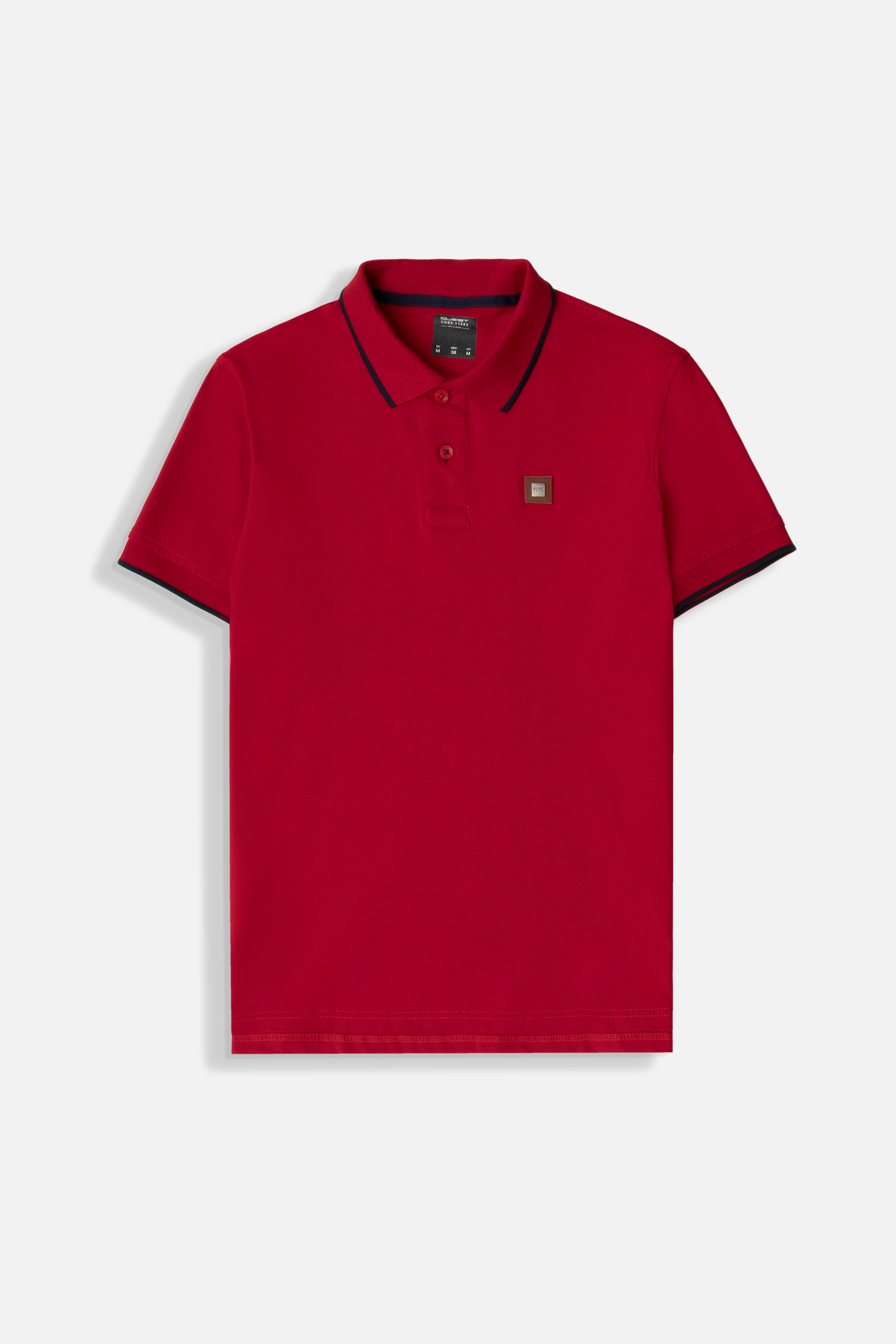 POLO TIPPING COLOR ROJO - AZUL OSCURO