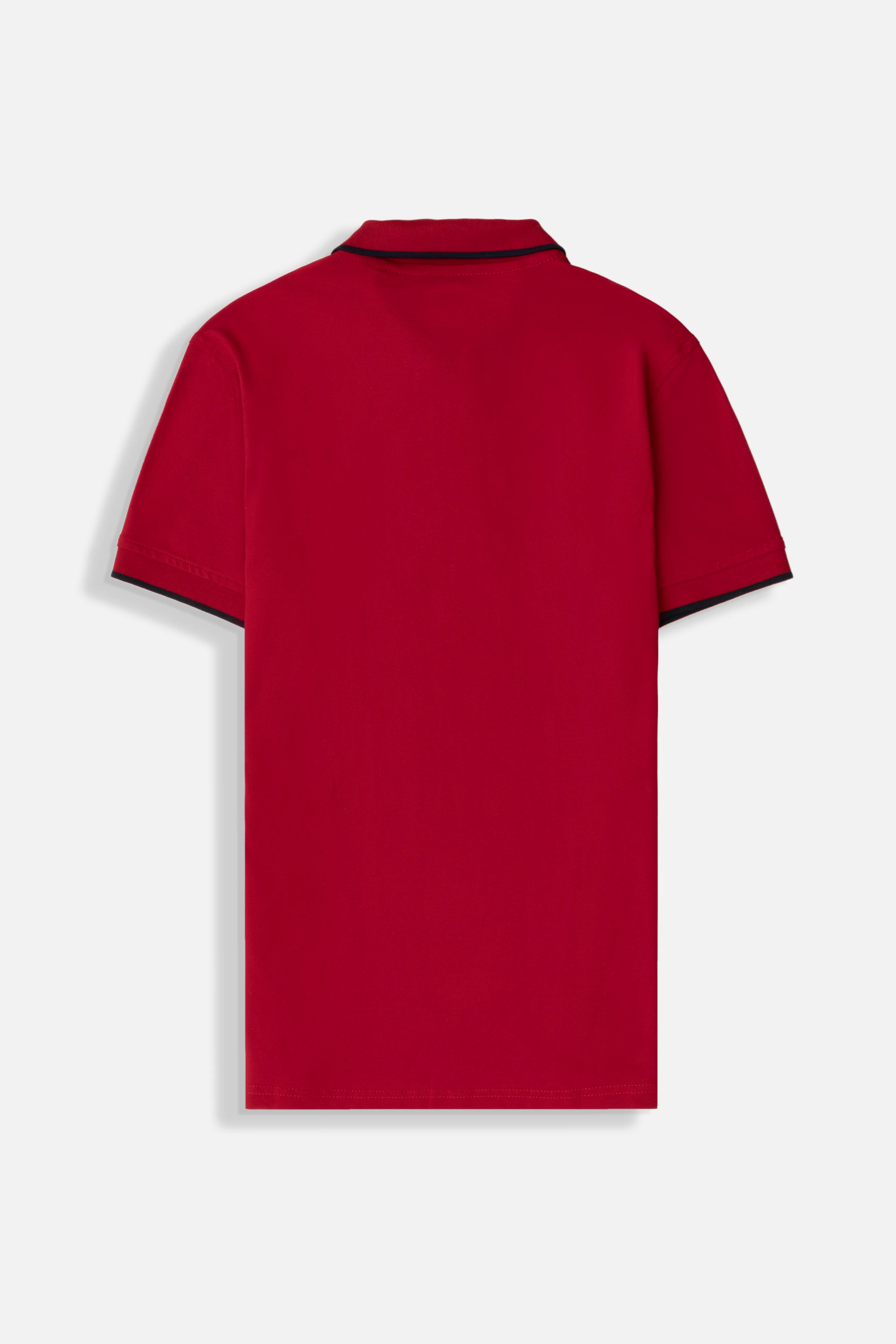 POLO TIPPING COLOR ROJO - AZUL OSCURO