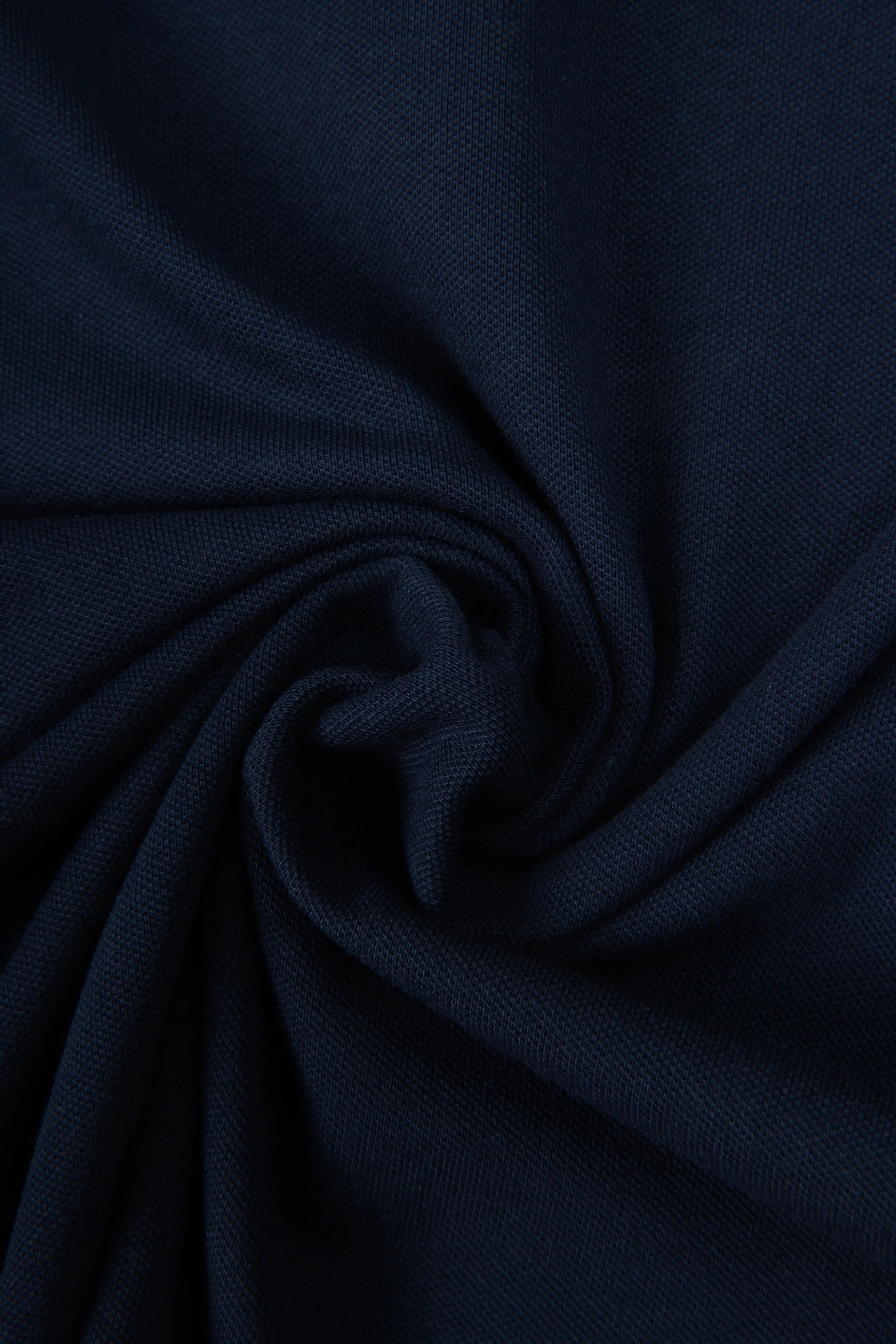 POLO TIPPING COLOR AZUL OSCURO - IVORY MARFIL