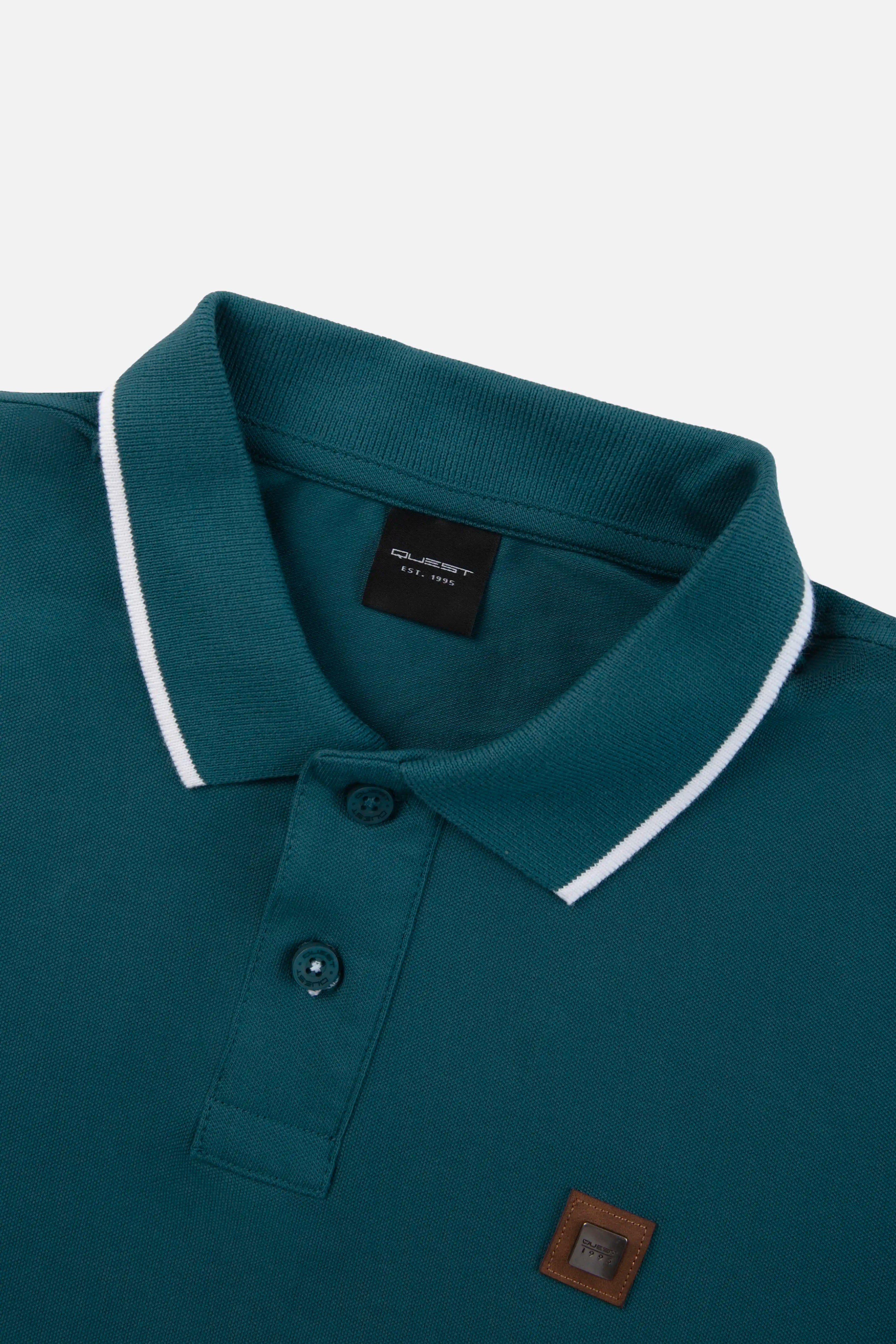 POLO TIPPING COLOR LEGION BLUE - BLANCO