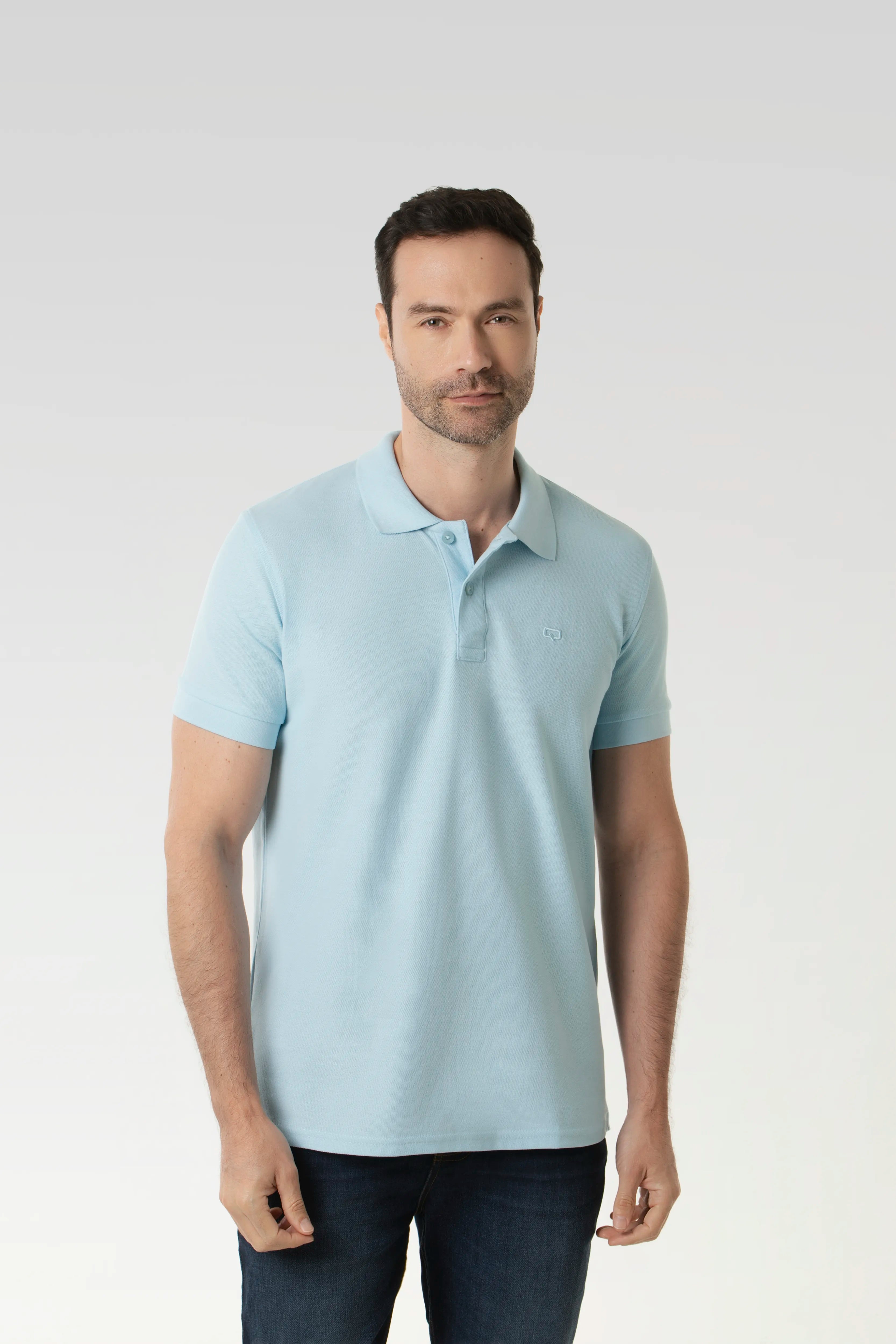 POLO SLIM COLOR CLEAR SKY
