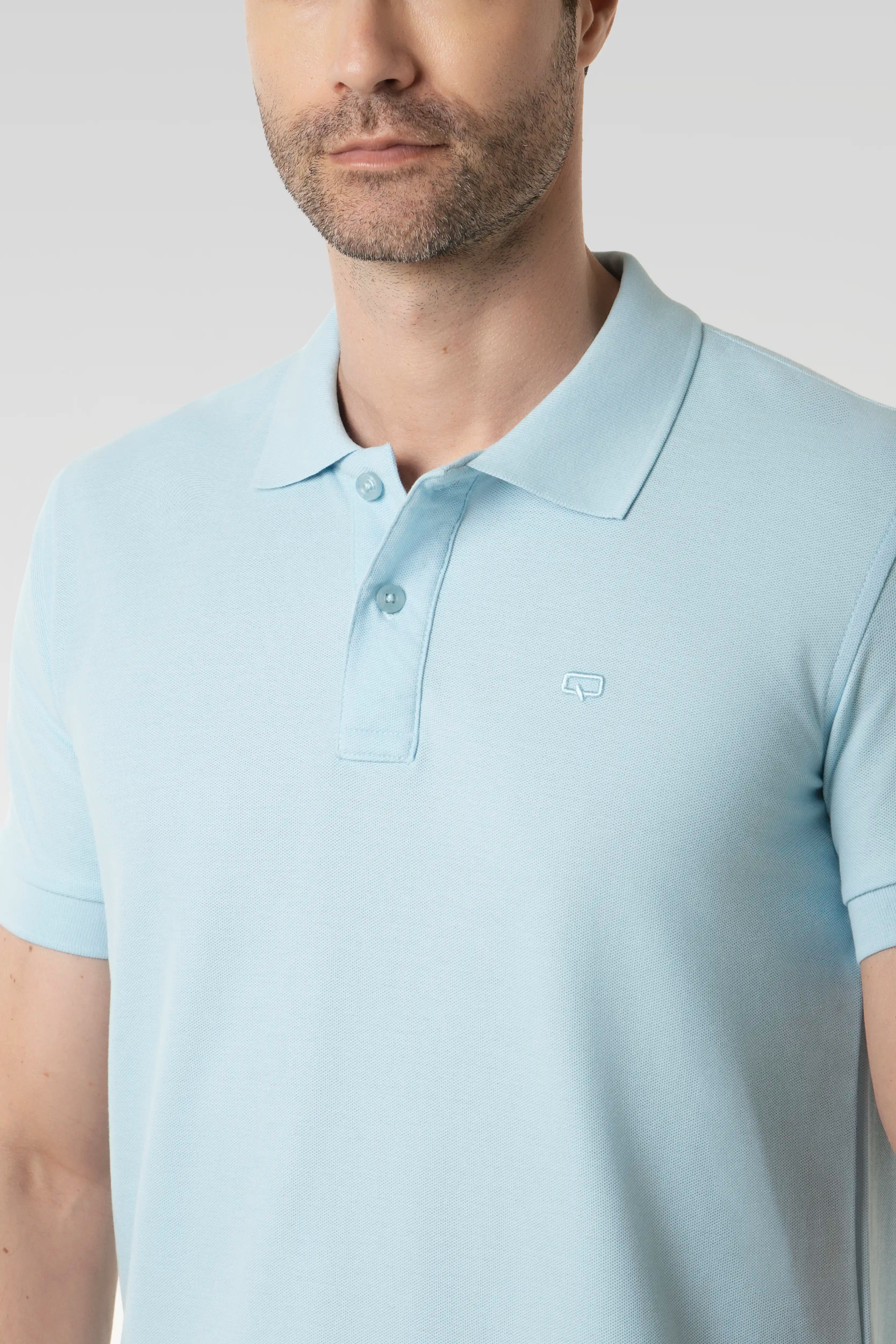POLO SLIM COLOR CLEAR SKY