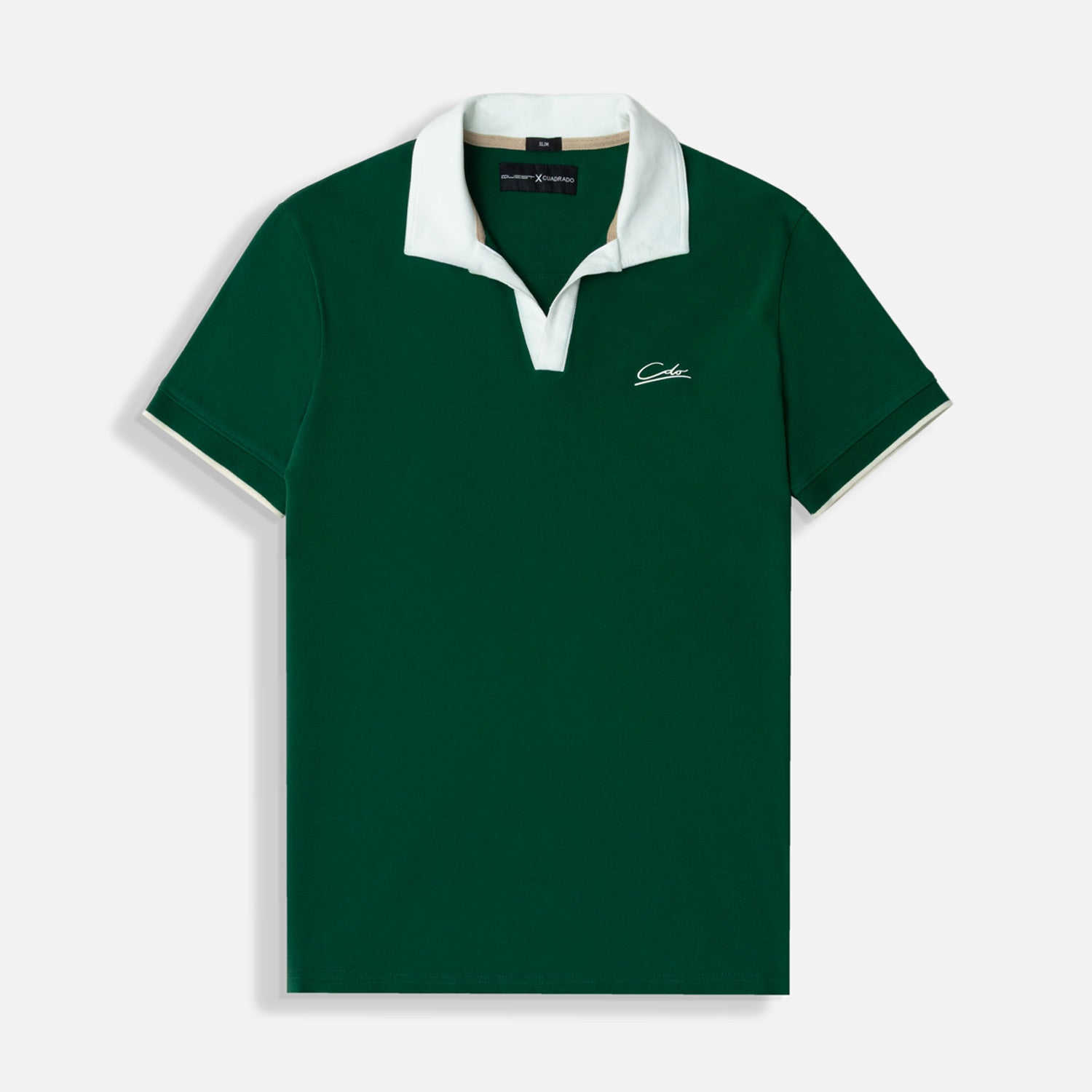 POLO MANGA CORTA COLOR VERDE PRADERA