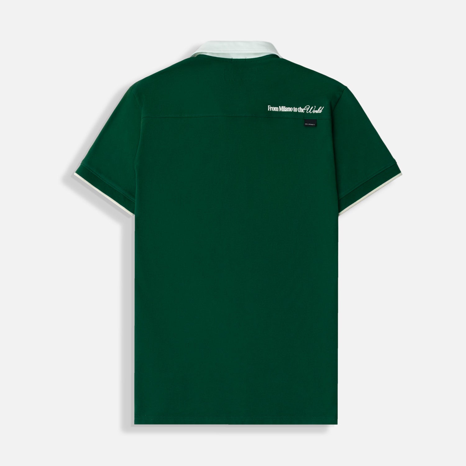 POLO MANGA CORTA COLOR VERDE PRADERA