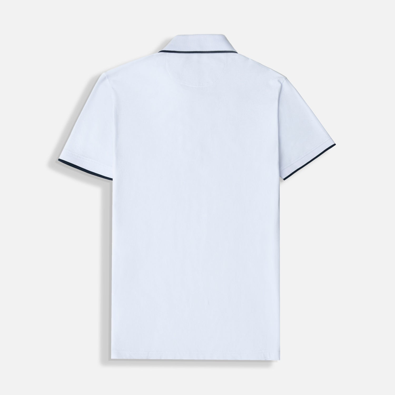 POLO MANGA CORTA COLOR BLANCO OPTICO