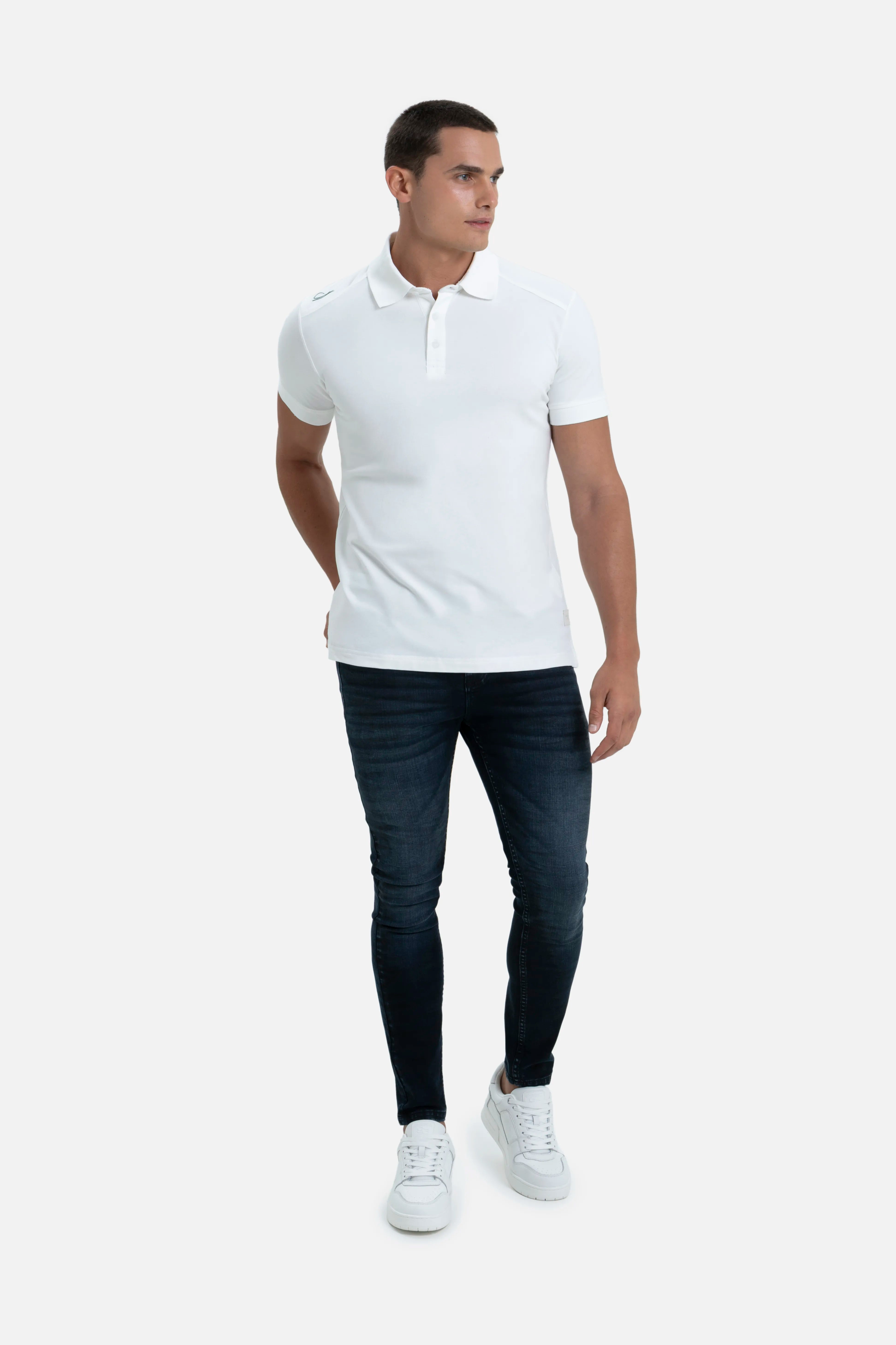 POLO MANGA CORTA COLOR IVORY