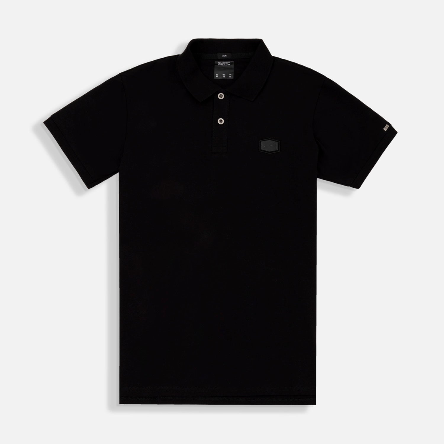 POLO MANGA CORTA COLOR NEGRO