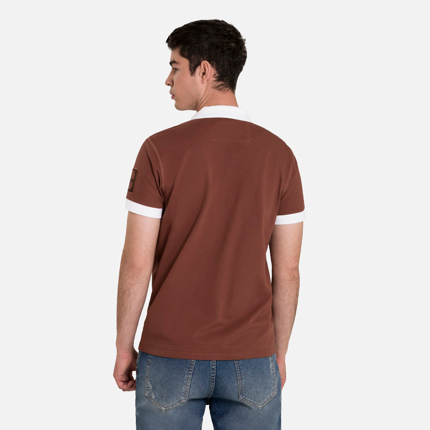 POLO MANGA CORTA COLOR BRUNETTE