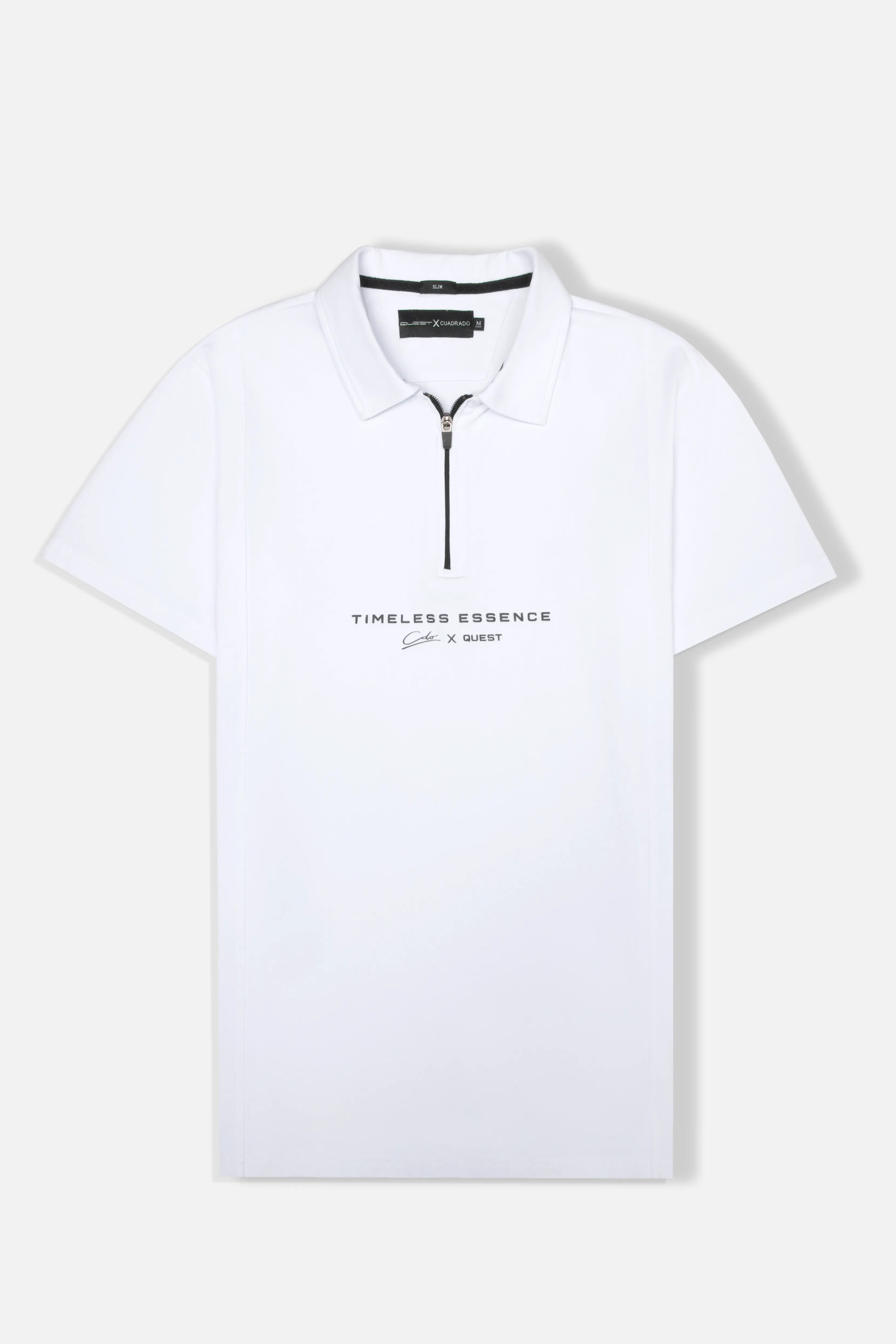 POLO MANGA CORTA COLOR BLANCO OPTICO