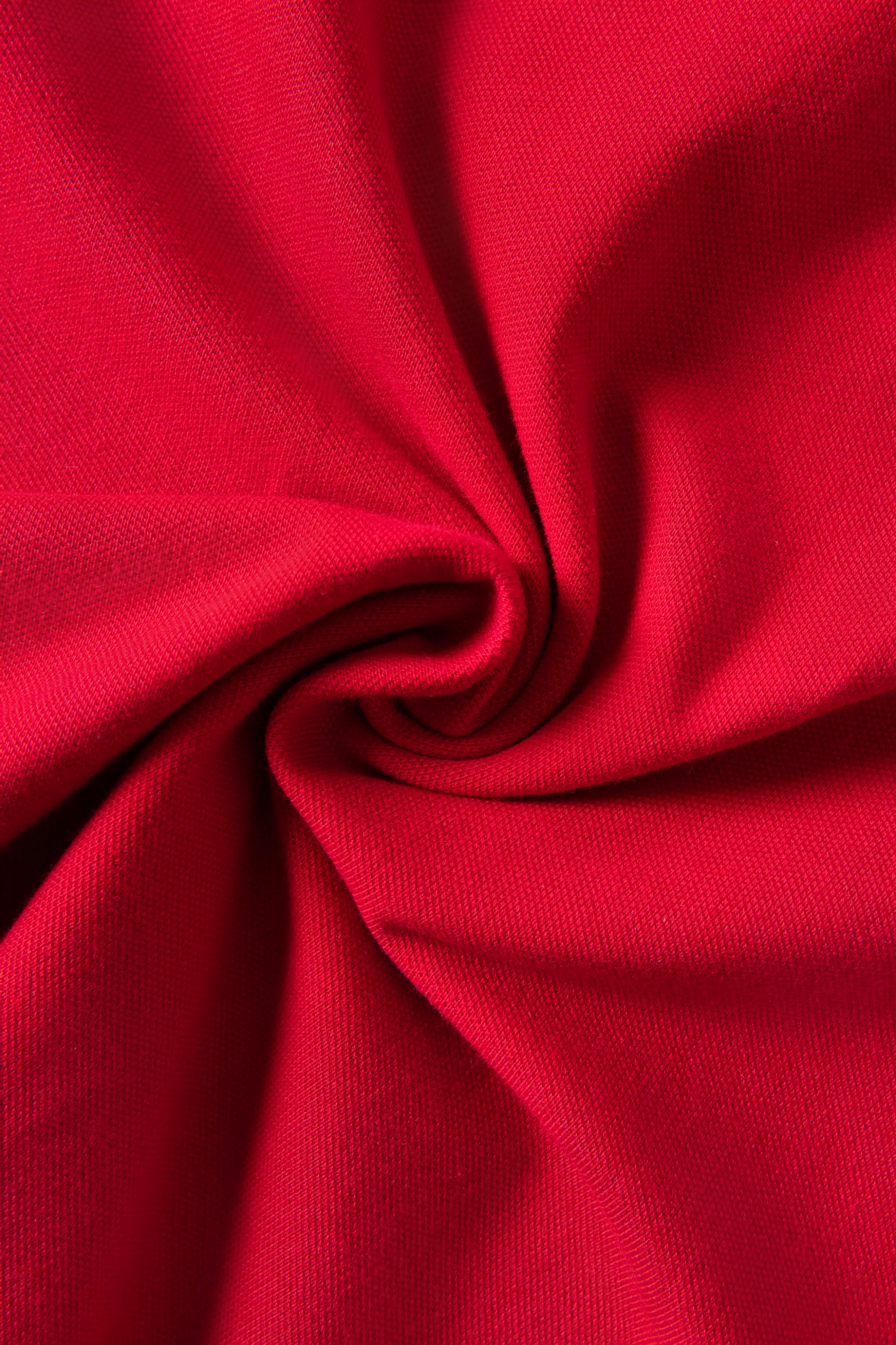 POLO MANGA CORTA COLOR ROJO