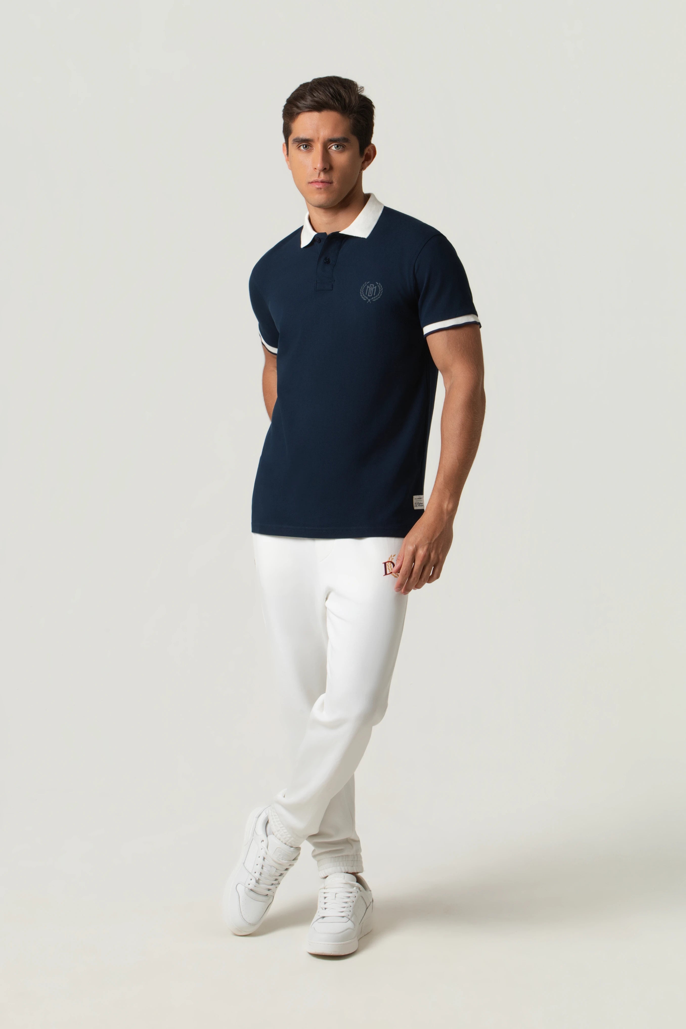 POLO MANGA CORTA COLOR AZUL OSCURO