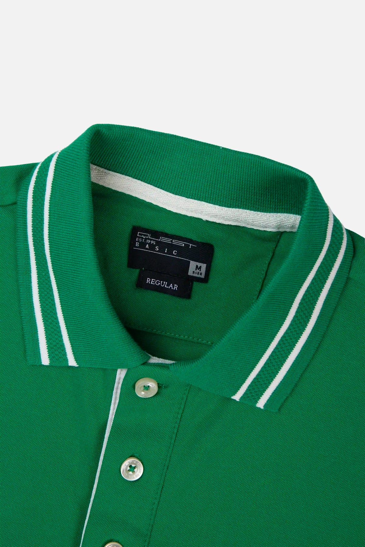 POLO MANGA CORTA COLOR VERDE VIBRANTE