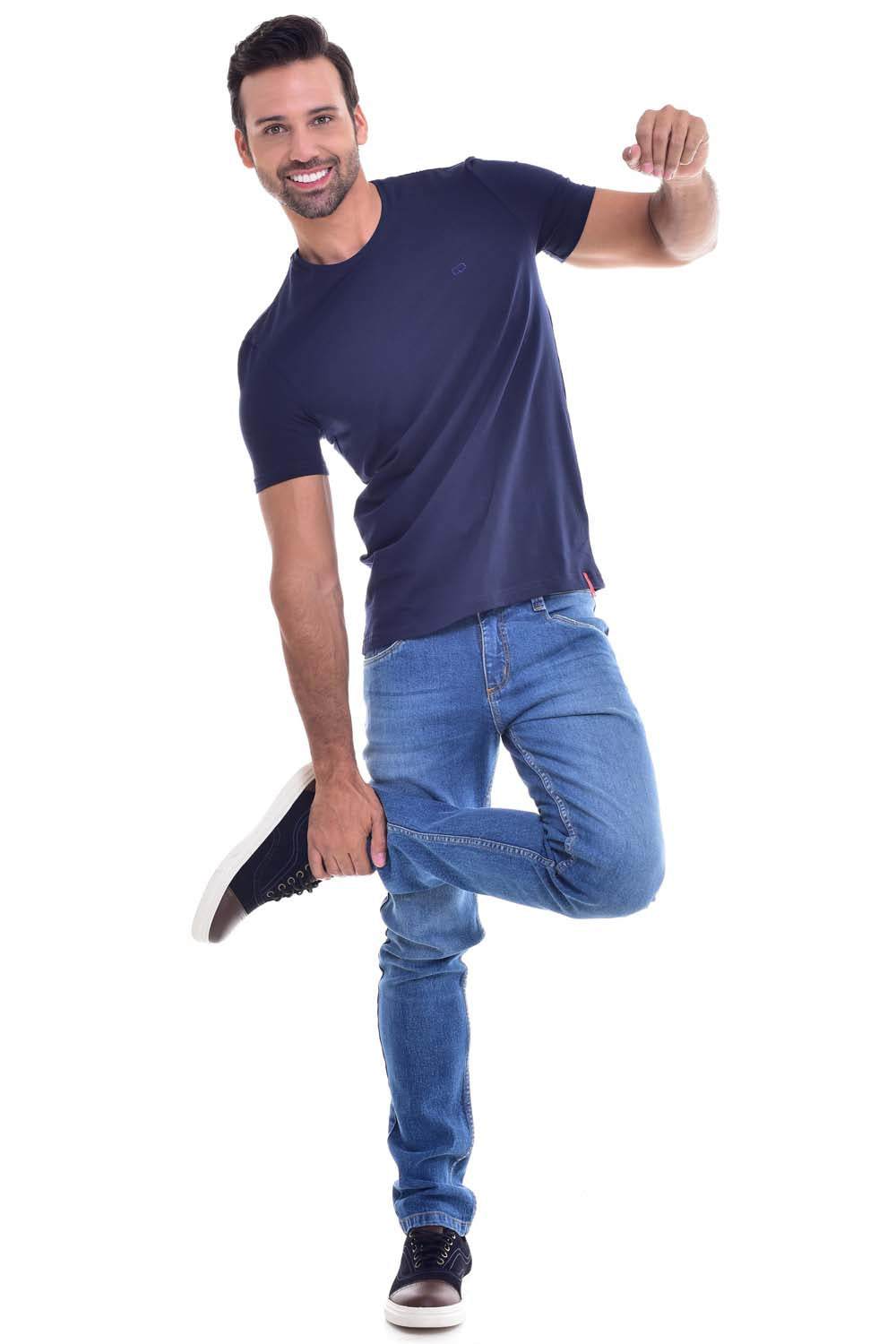 CAMISETA ESPECIAL UNICOLOR COLOR AZUL OSCURO
