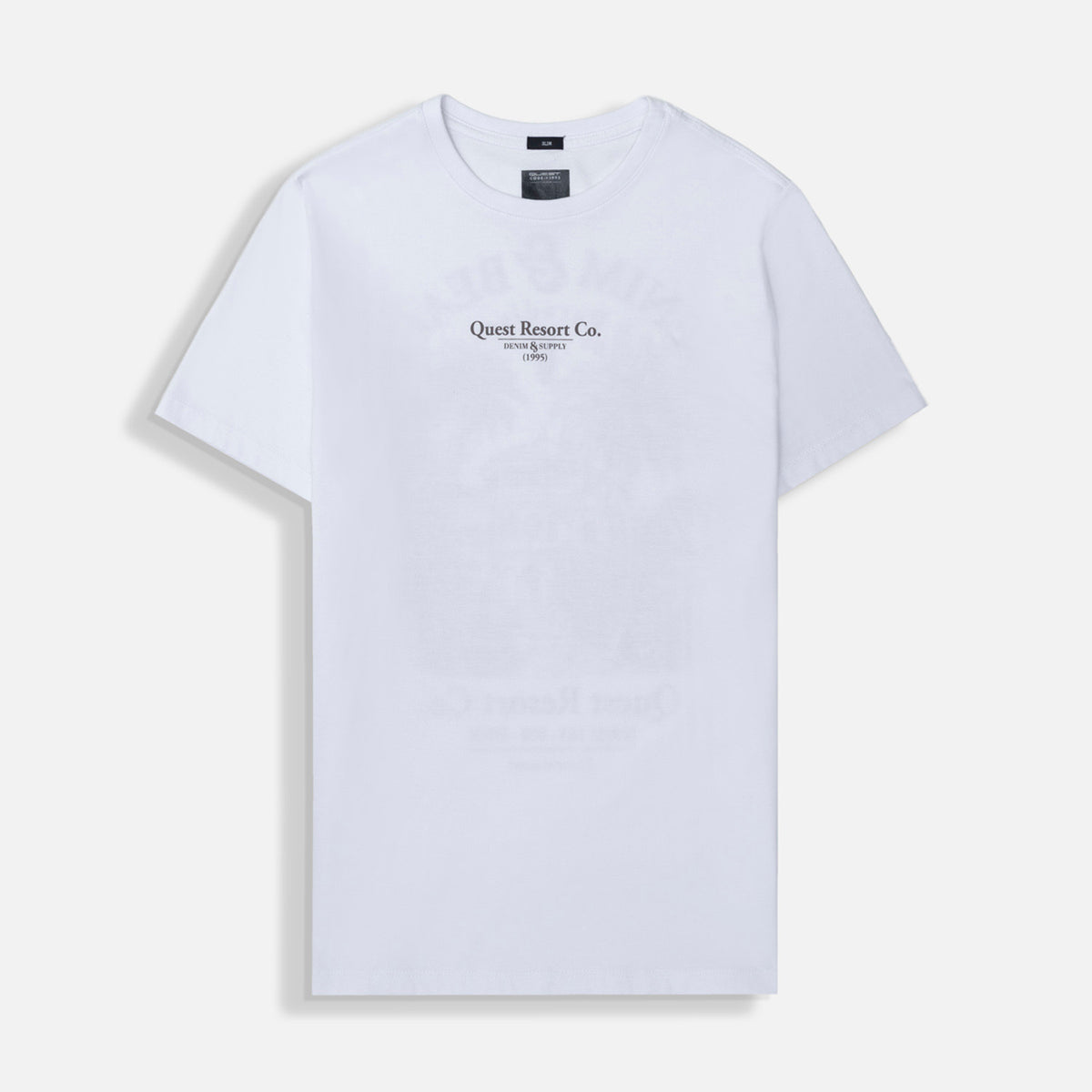 CAMISETA ESPECIAL ESTAMPADO LOCALIZADO COLOR BLANCO BLANCO