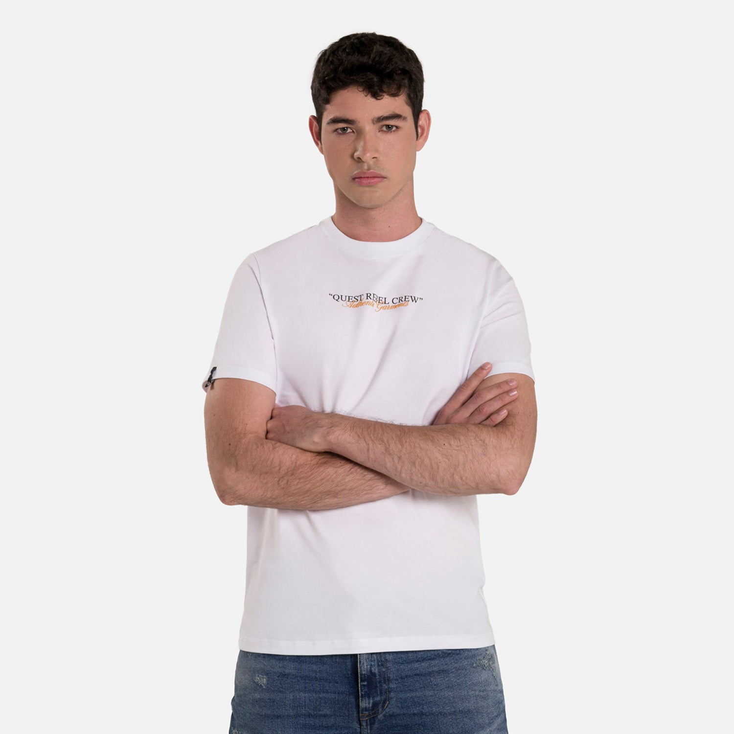 CAMISETA ESPECIAL ESTAMPADO LOCALIZADO COLOR BLANCO BLANCO