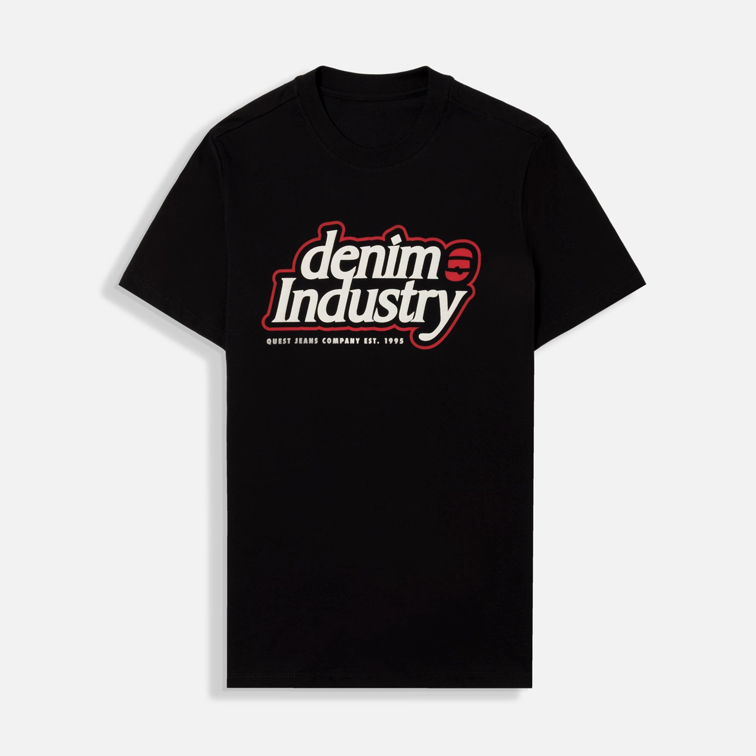 CAMISETA ESPECIAL ESTAMPADO LOCALIZADO COLOR NEGRO