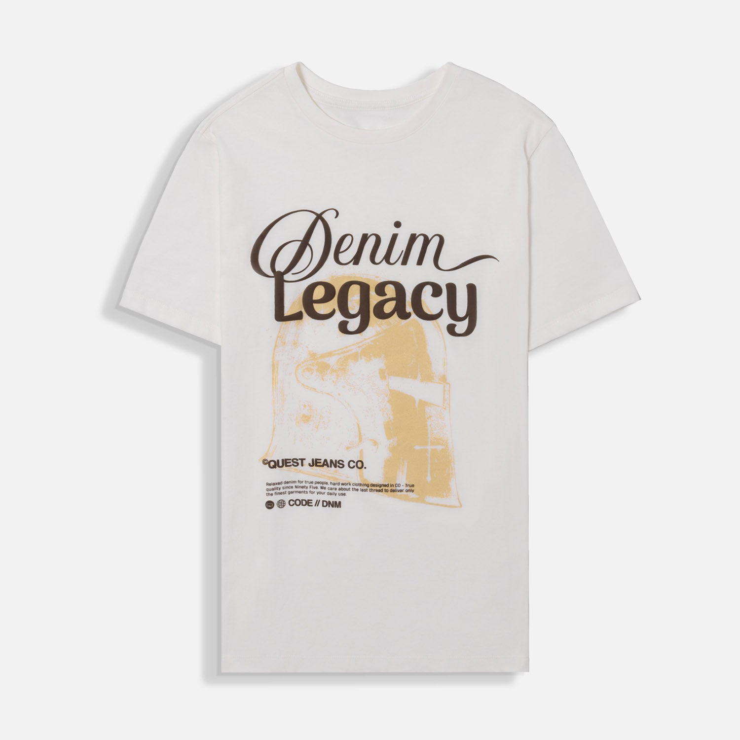 CAMISETA ESPECIAL ESTAMPADO LOCALIZADO COLOR IVORY