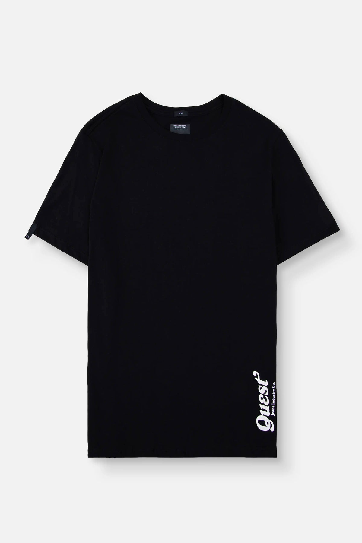 CAMISETA ESPECIAL ESTAMPADO LOCALIZADO COLOR NEGRO