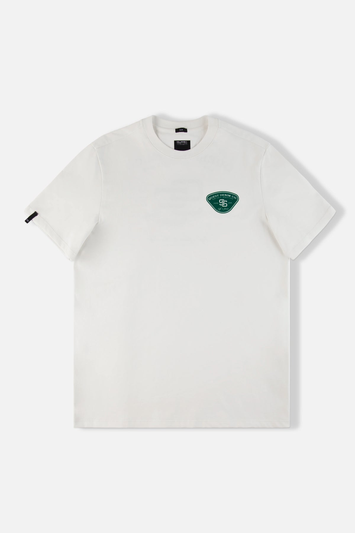 CAMISETA ESPECIAL ESTAMPADO LOCALIZADO COLOR IVORY