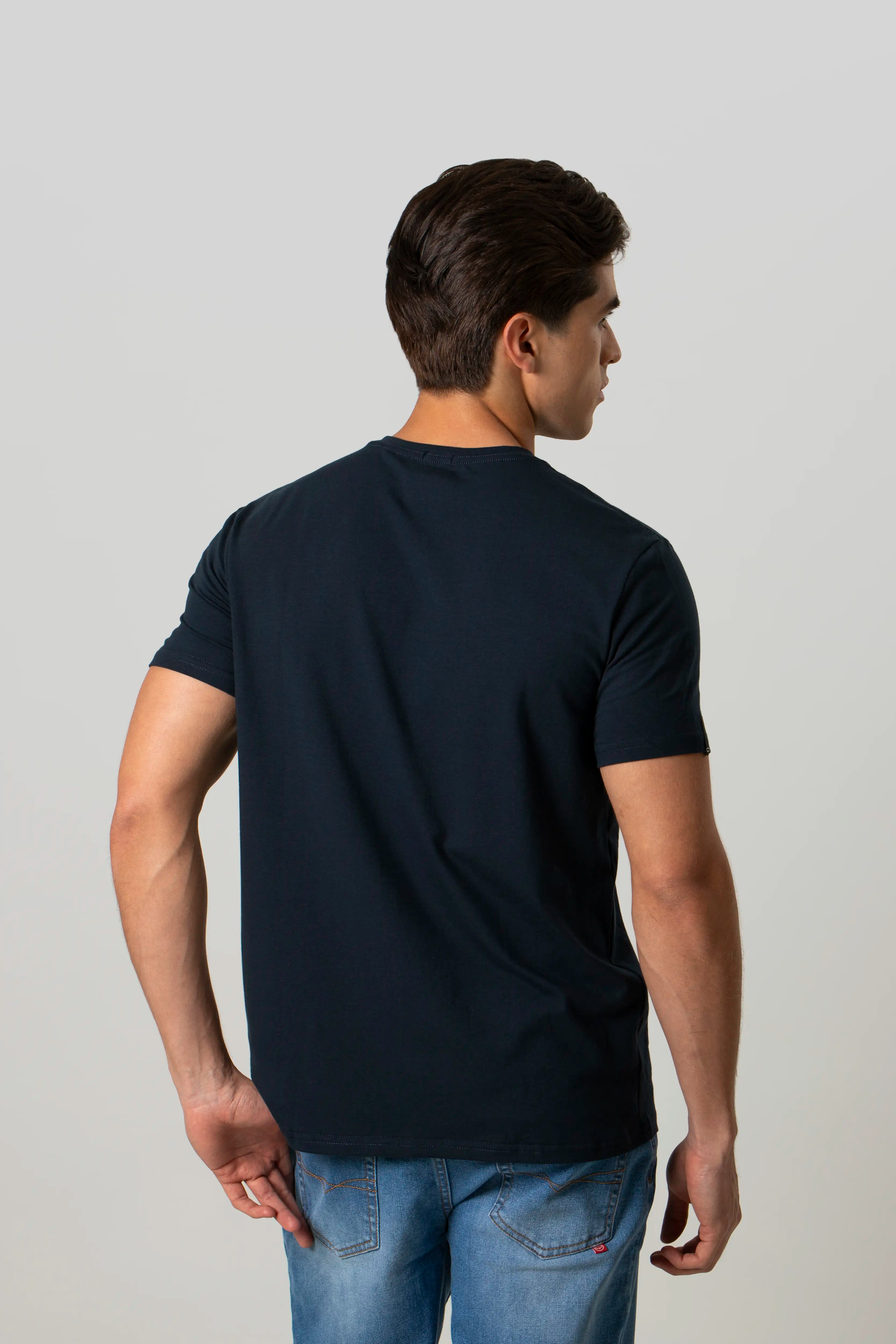 CAMISETA ESPECIAL UNICOLOR COLOR AZUL OSCURO