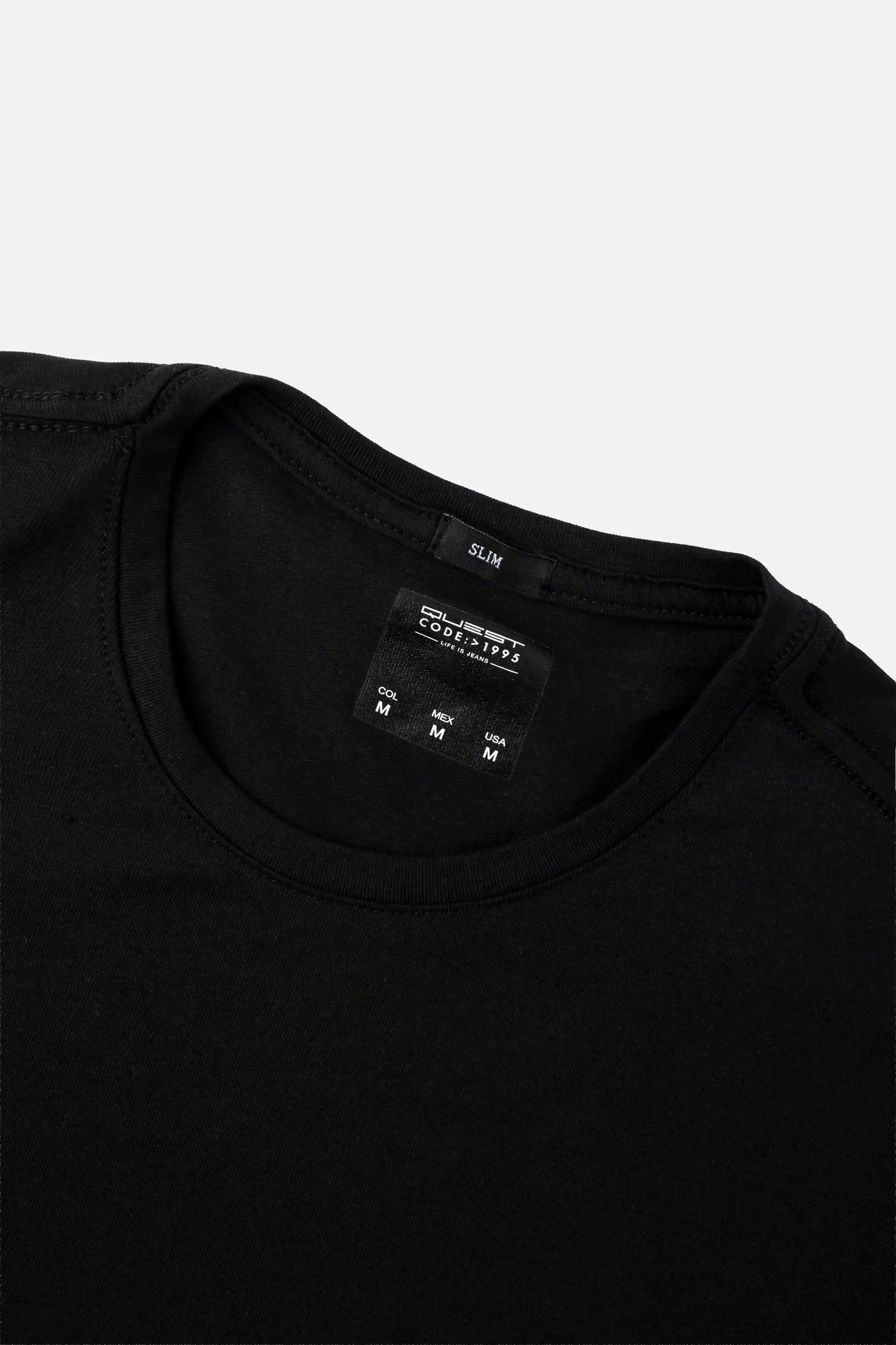 CAMISETA ESPECIAL UNICOLOR COLOR NEGRO