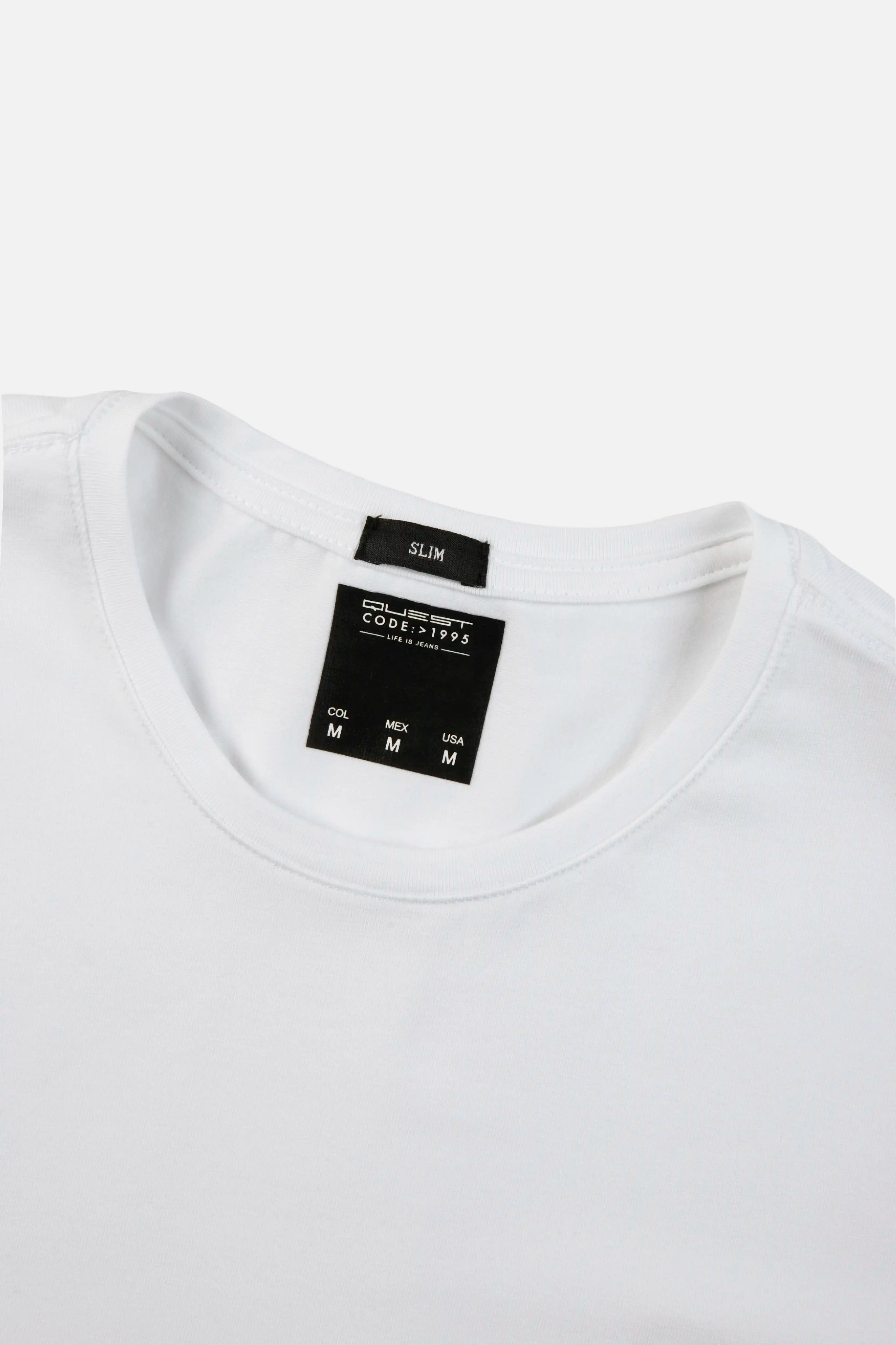 CAMISETA ESPECIAL UNICOLOR COLOR BLANCO