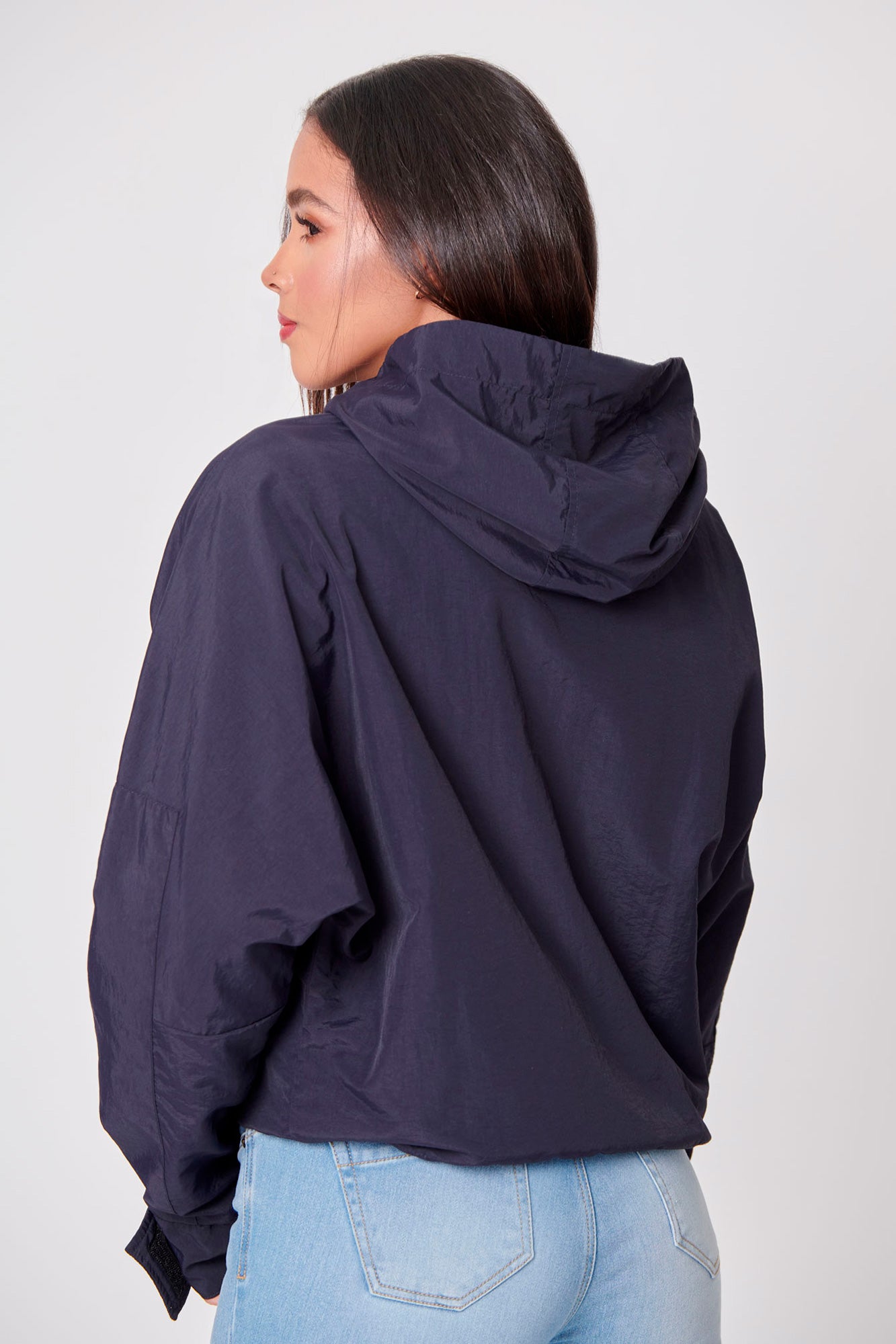 CHAQUETA PARKA COLOR AZUL OSCURO