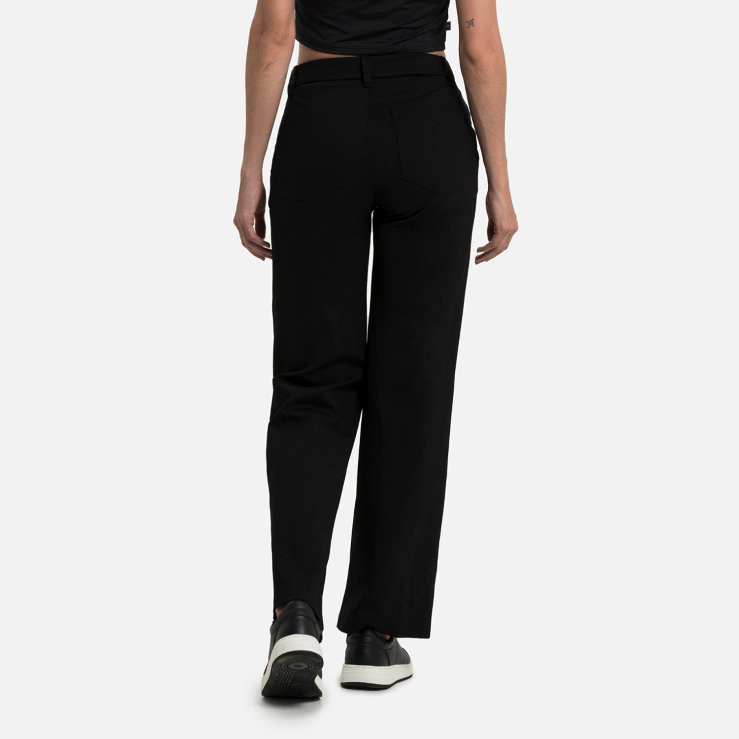 PANTALON CARGO COLOR NEGRO