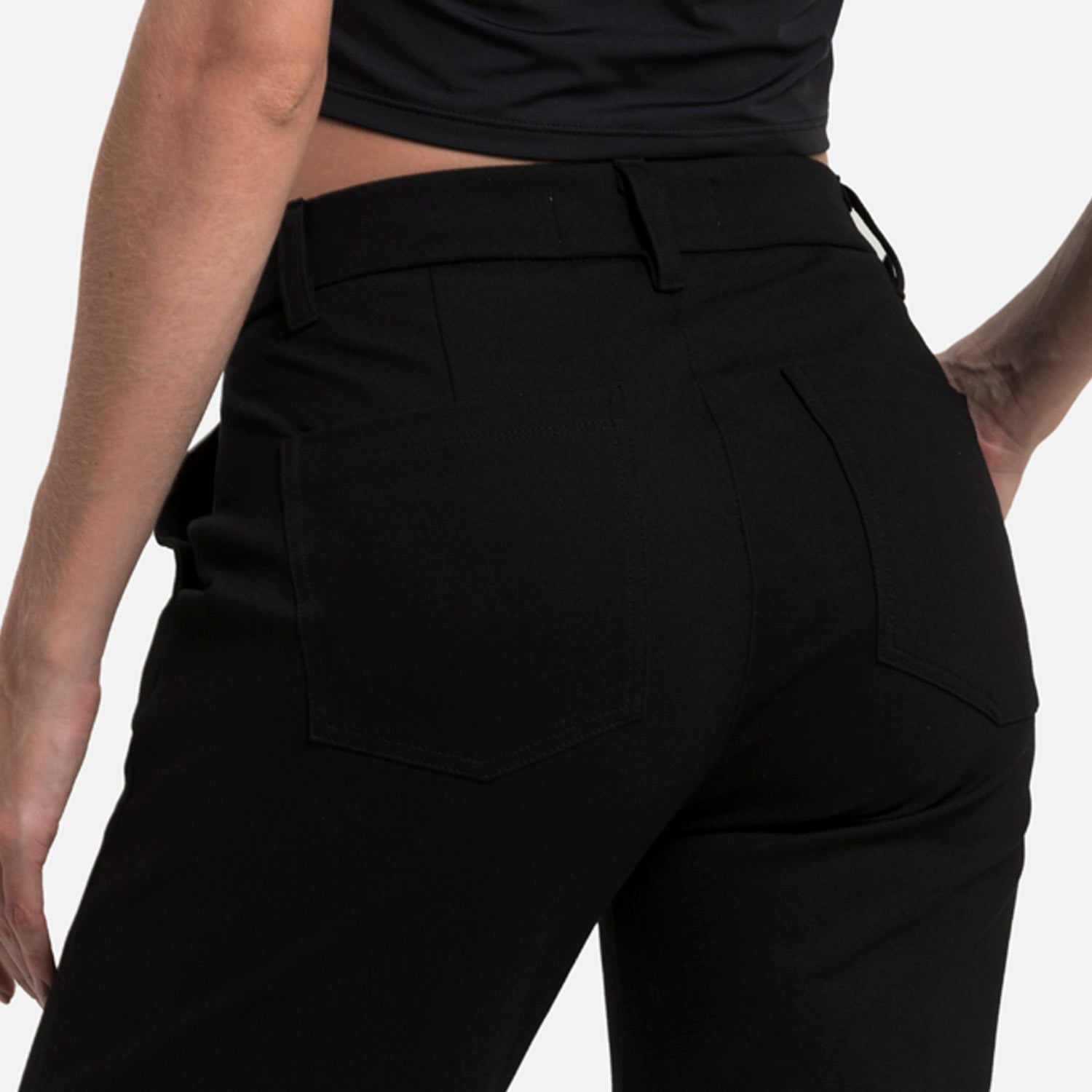 PANTALON CARGO COLOR NEGRO