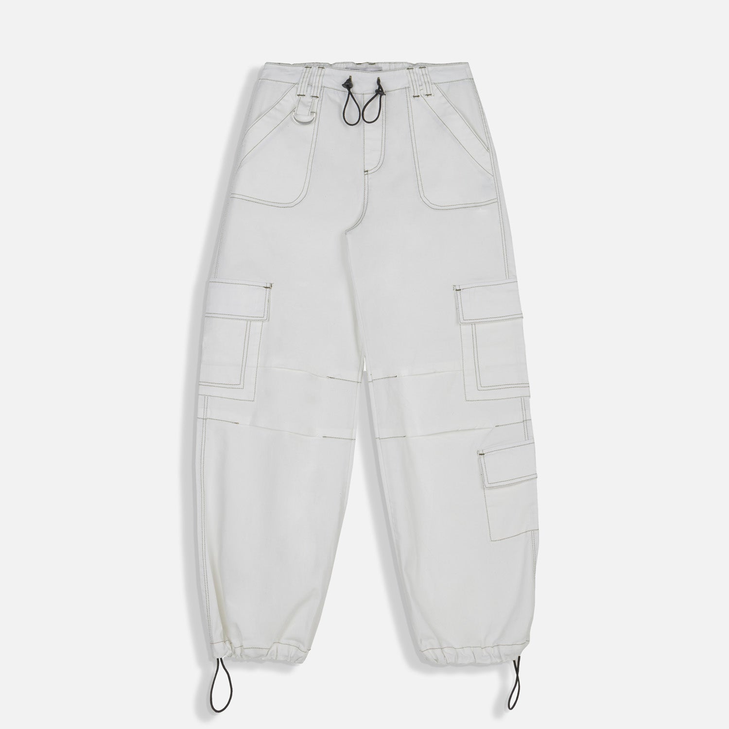 PANTALON CARGO COLOR IVORY