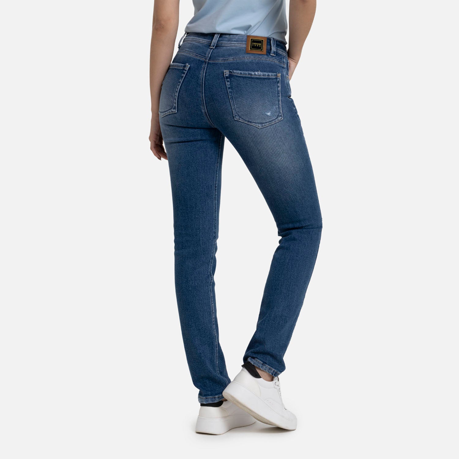 JEAN 5 BOLSILLOS COLOR AZUL MEDIO