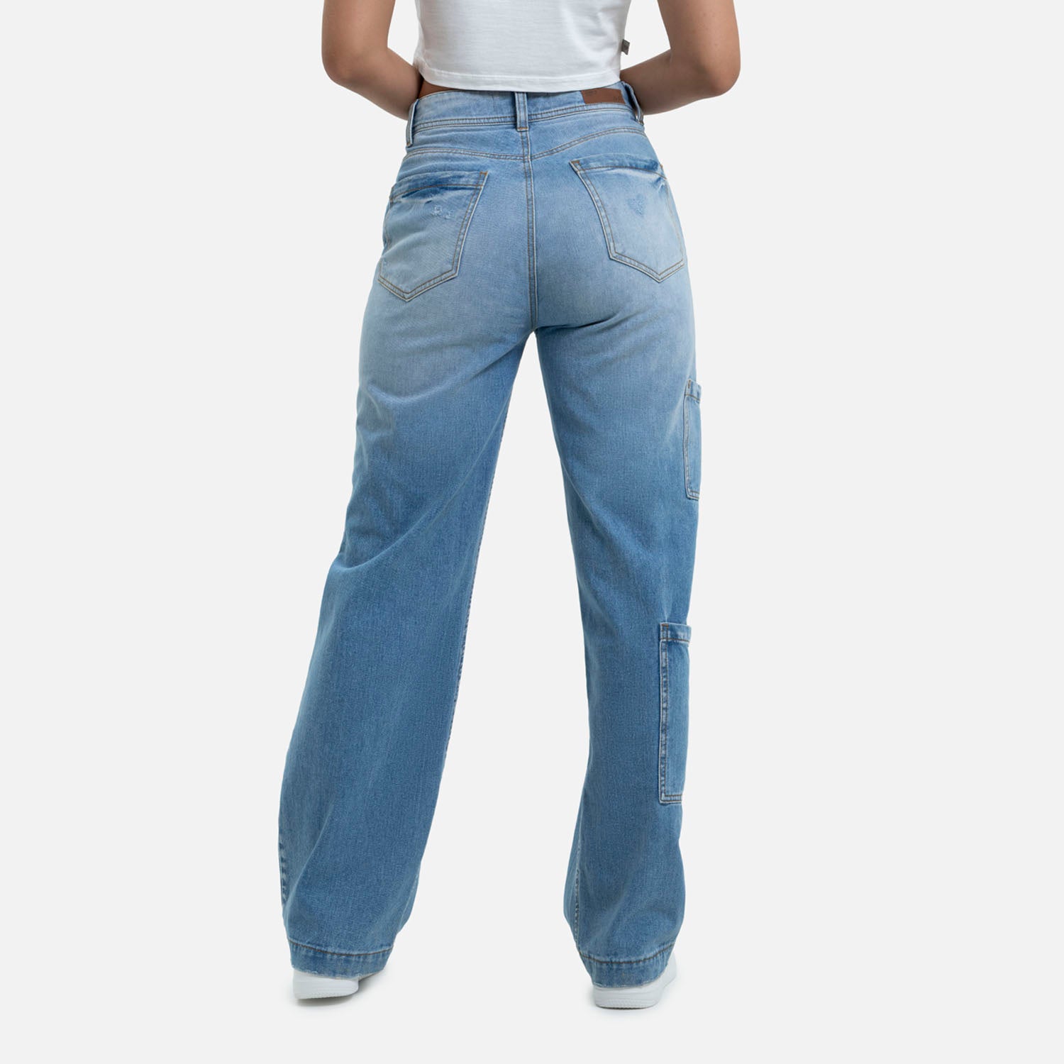 JEAN CARGO COLOR AZUL MEDIO CLARO