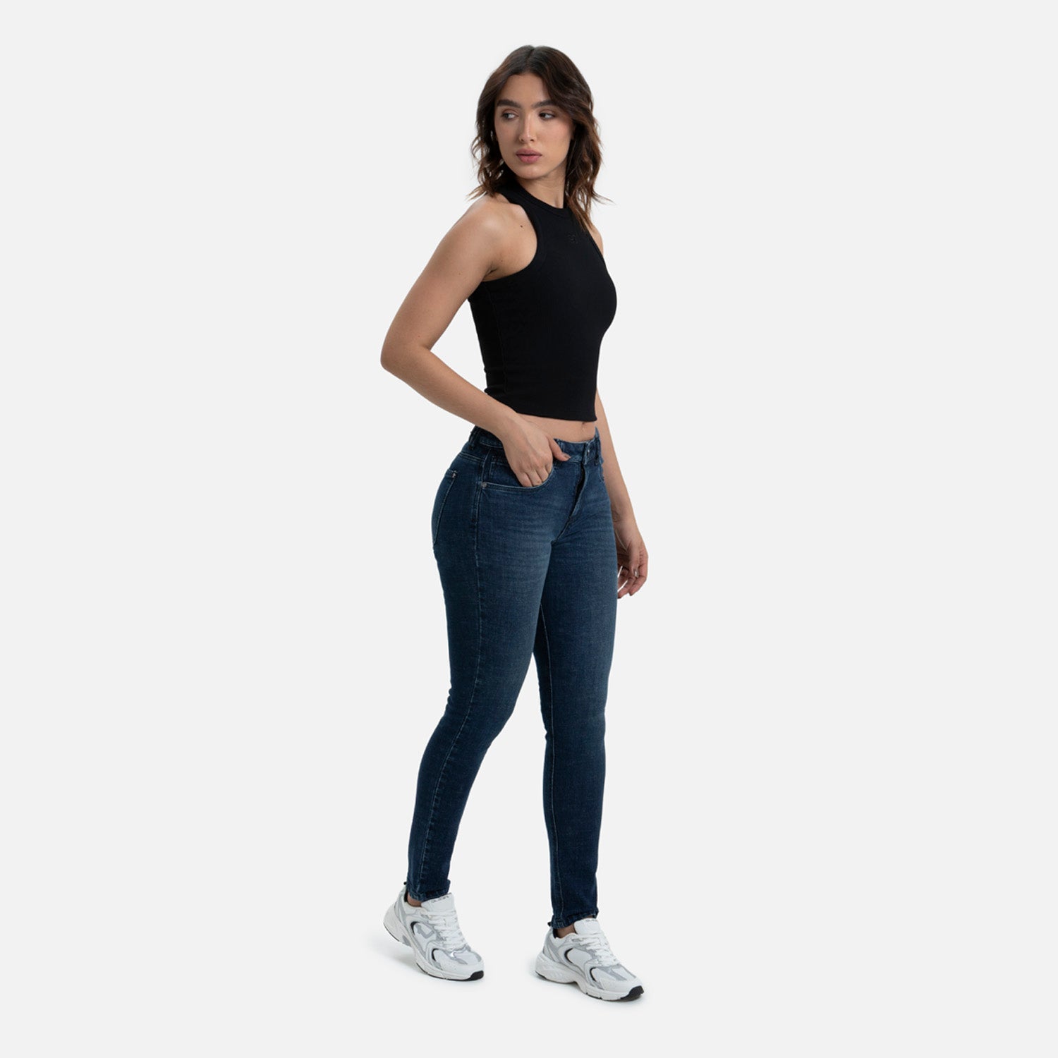 JEAN 5 BOLSILLOS COLOR AZUL OSCURO