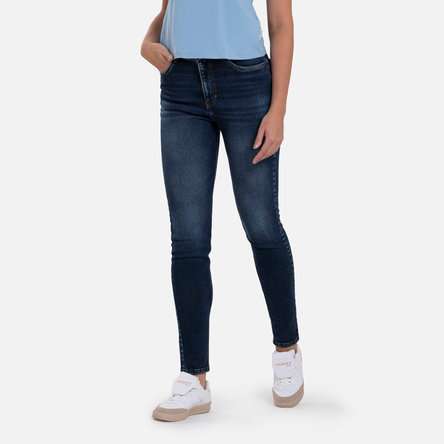 JEAN 5 BOLSILLOS COLOR AZUL OSCURO