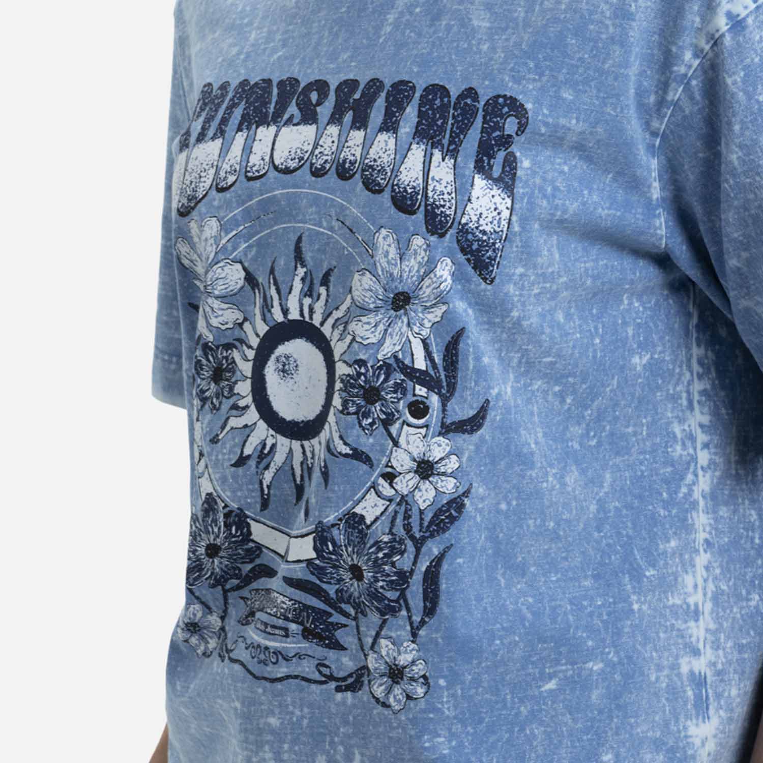 CAMISETA MANGA CORTA COLOR AZUL MEDIO CLARO