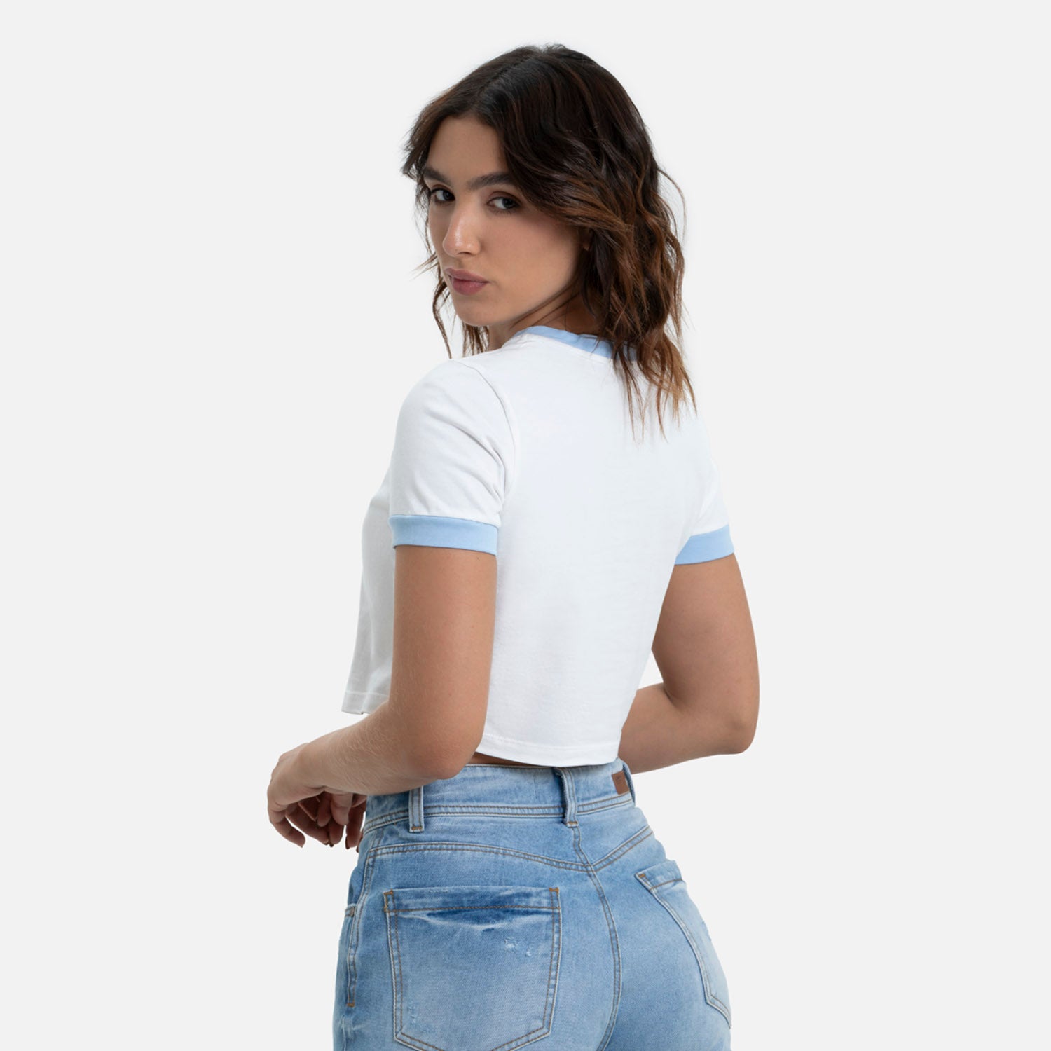 CAMISETA MANGA CORTA COLOR IVORY