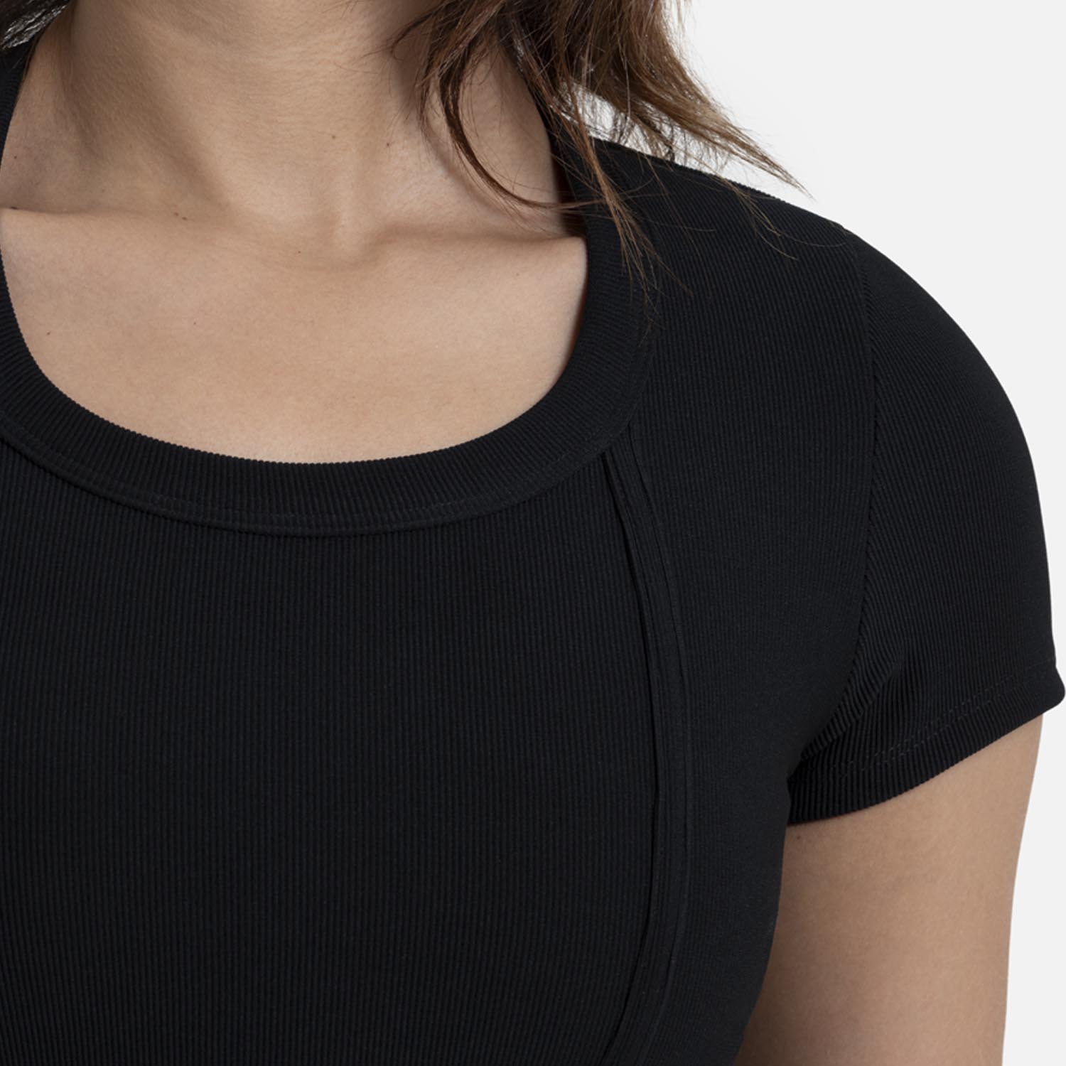 CAMISETA MANGA CORTA COLOR NEGRO