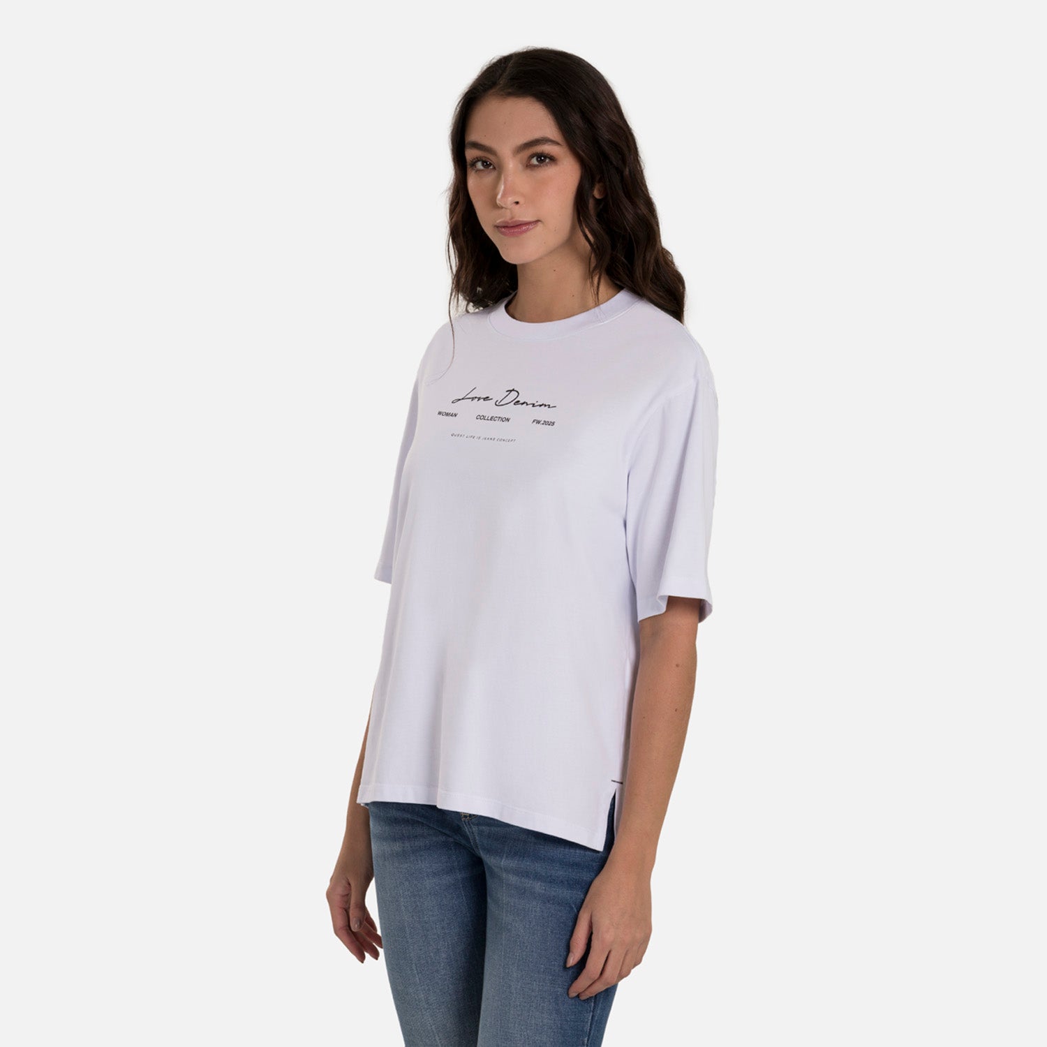 CAMISETA MANGA CORTA COLOR BLANCO OPTICO – Quest Colombia