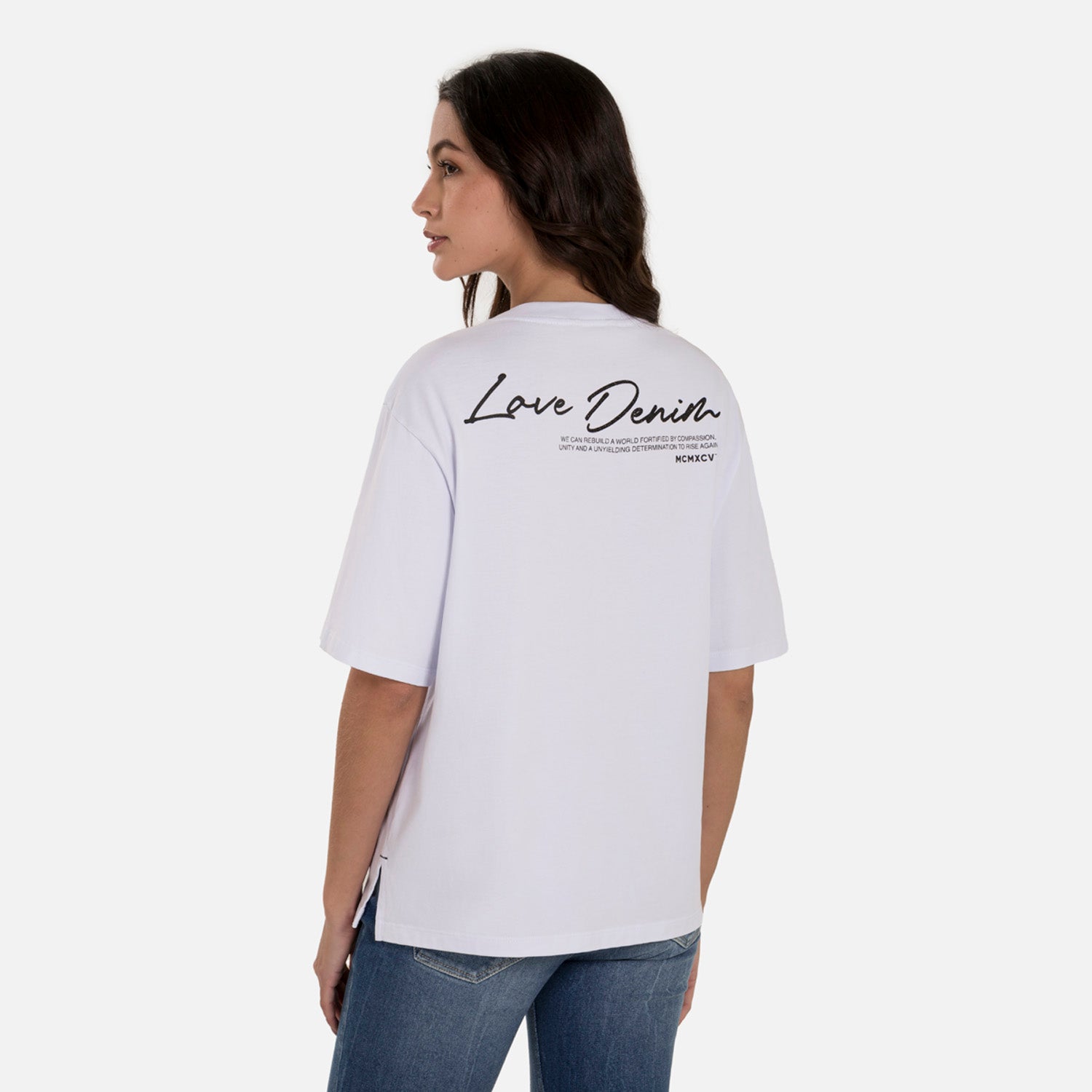 CAMISETA MANGA CORTA COLOR BLANCO OPTICO