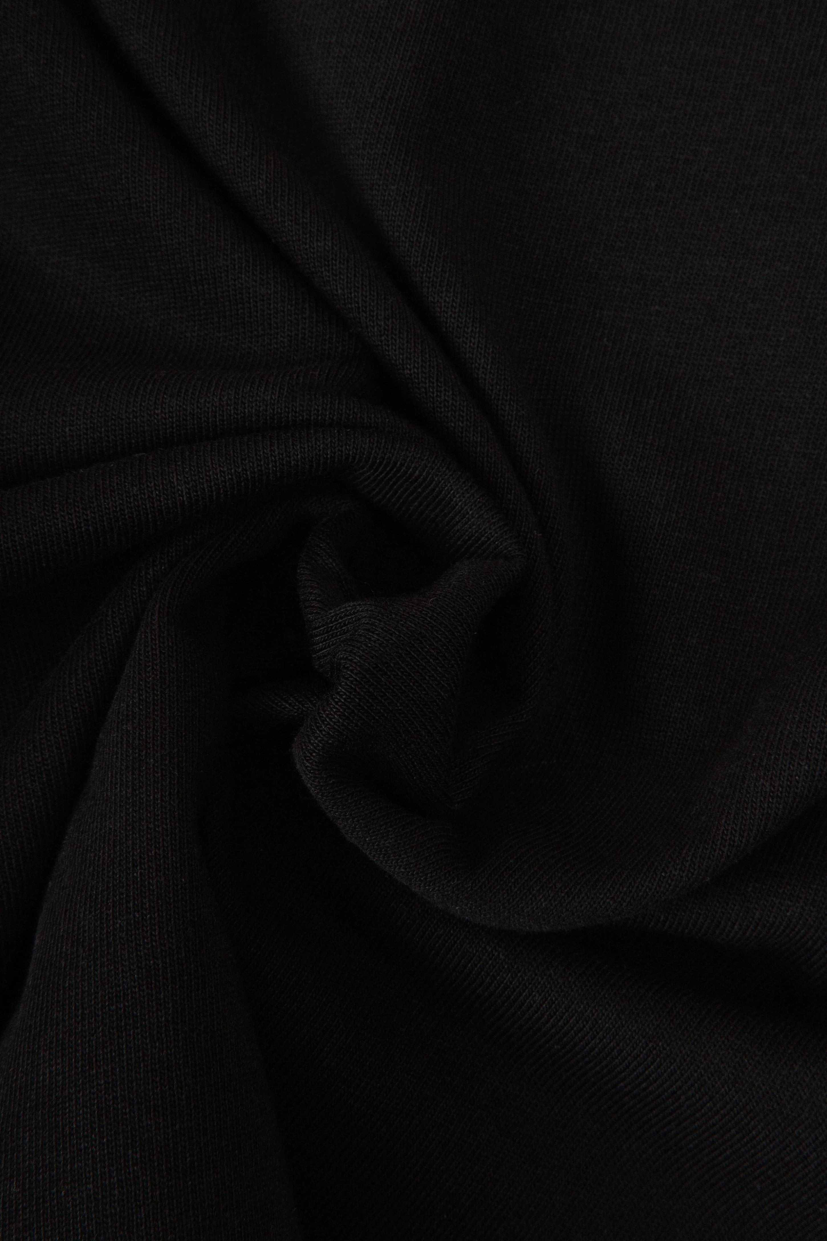 CAMISETA MANGA CORTA COLOR NEGRO