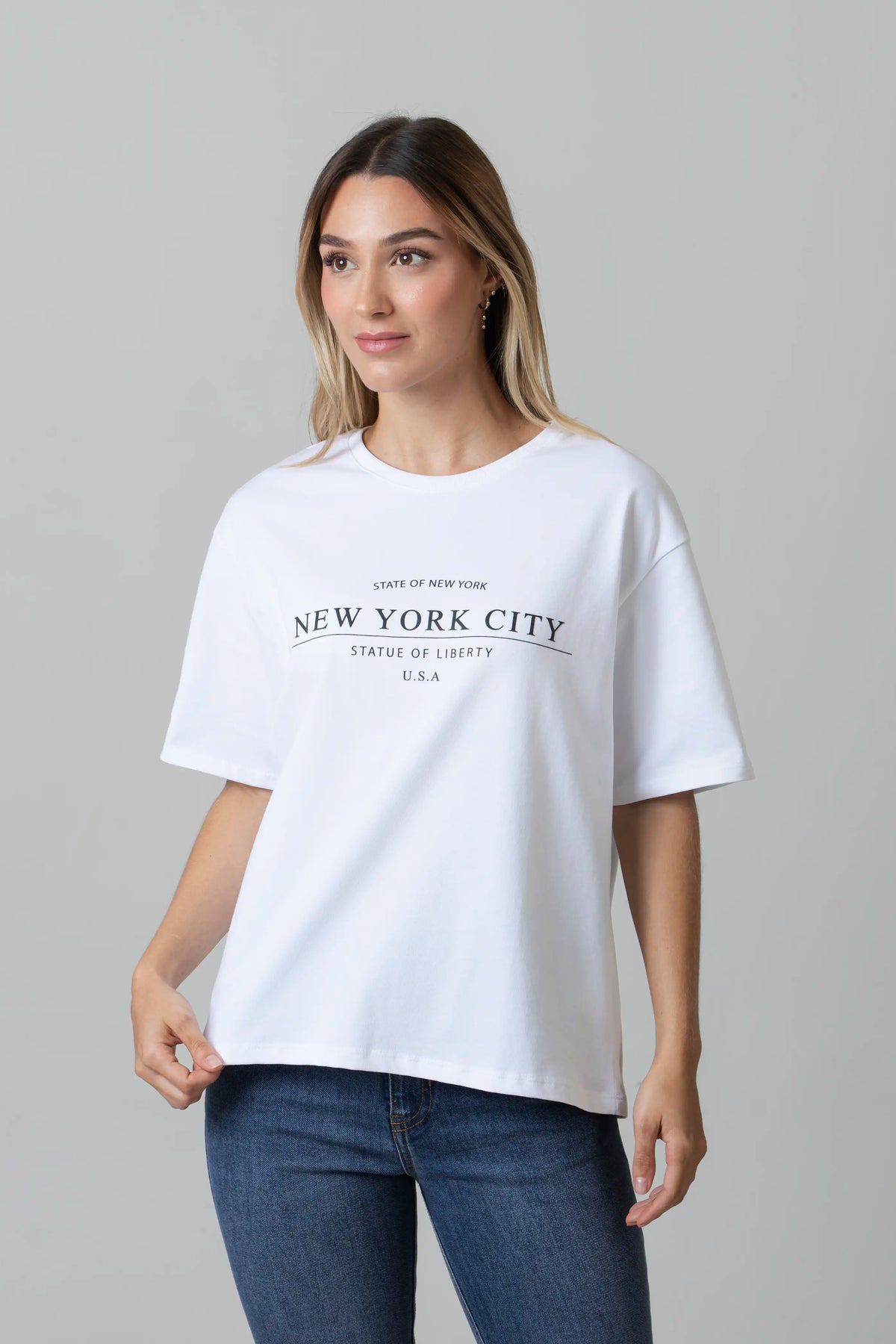 CAMISETA MANGA CORTA COLOR BLANCO