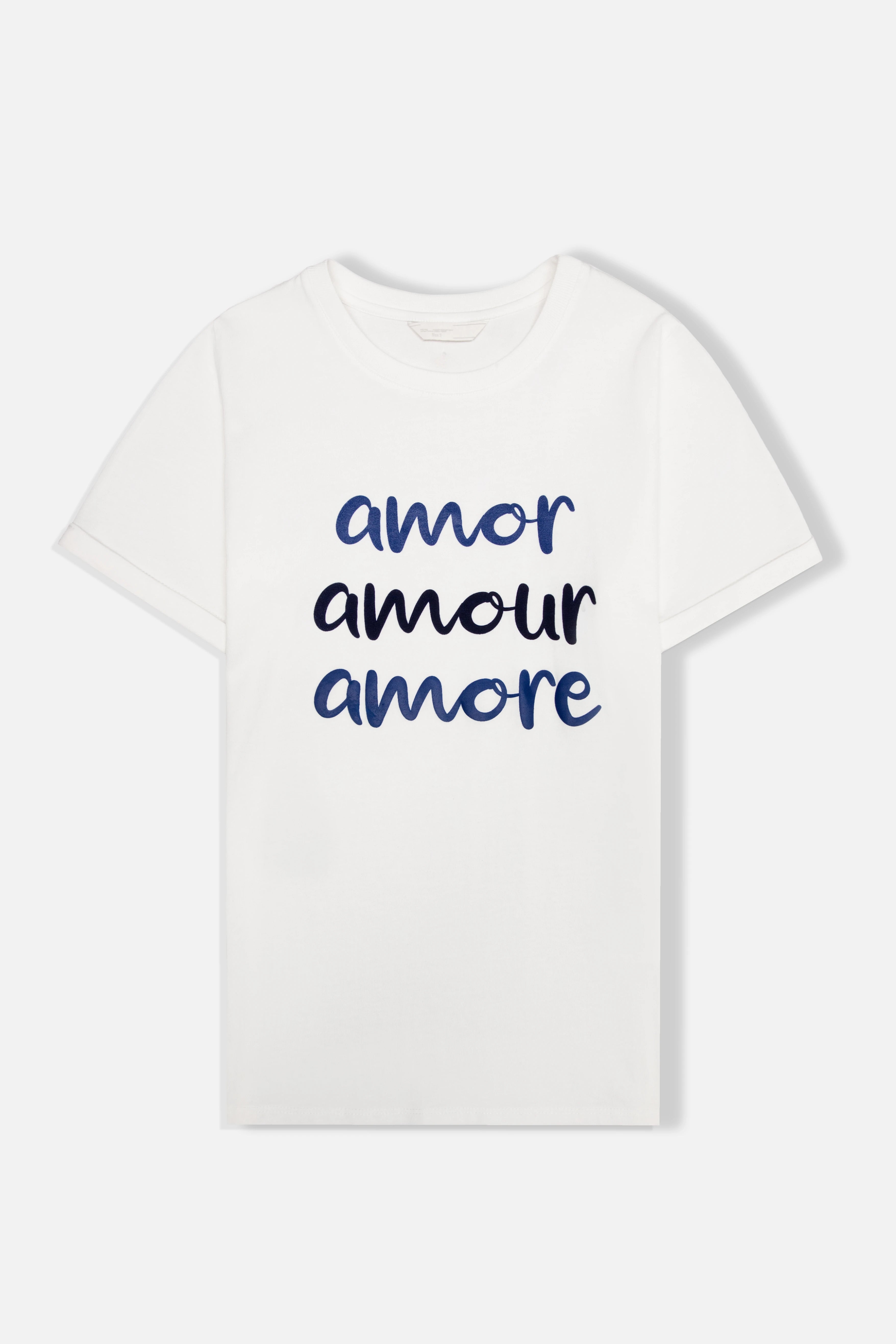 CAMISETA MANGA CORTA COLOR IVORY