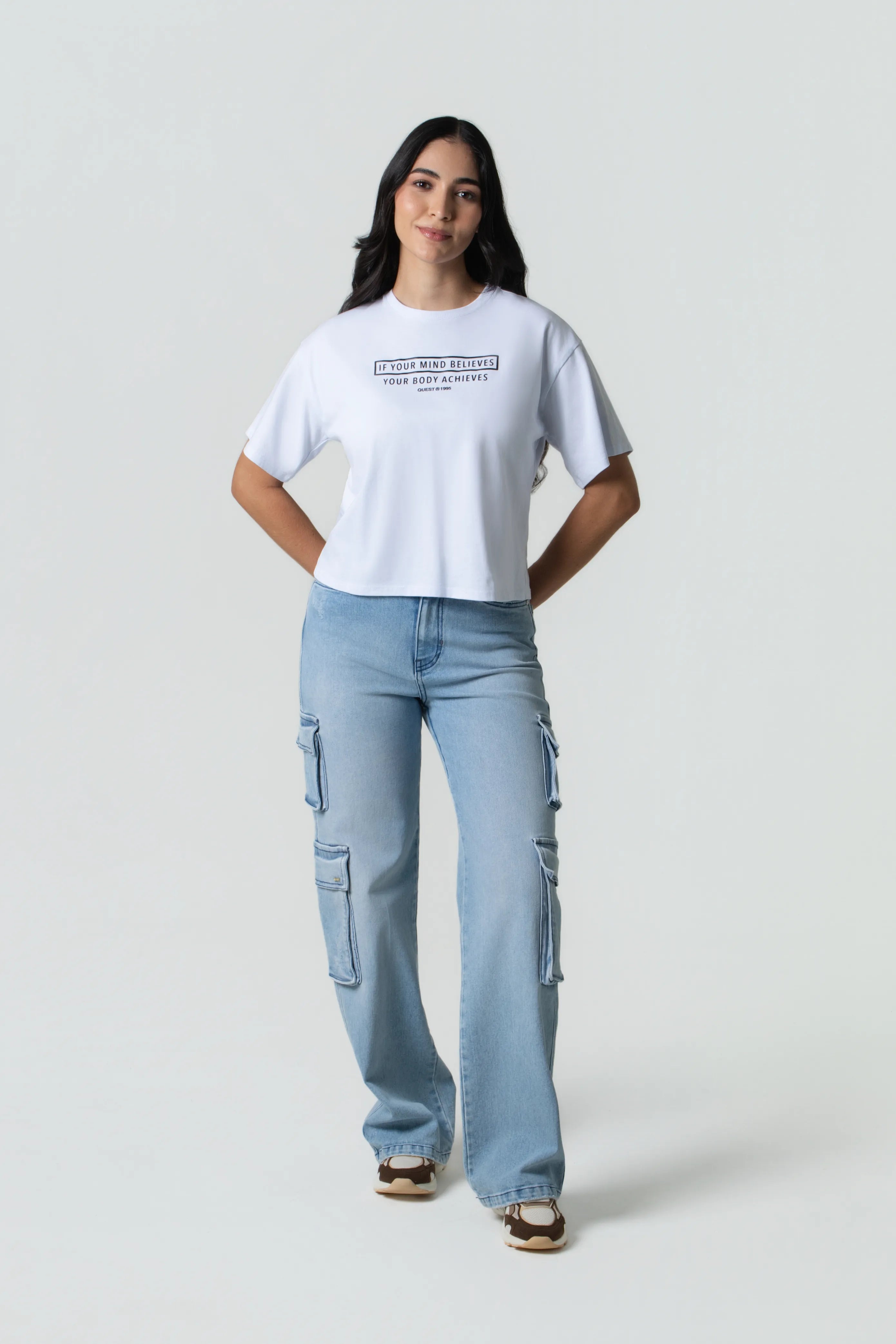 CAMISETA MANGA CORTA COLOR BLANCO OPTICO