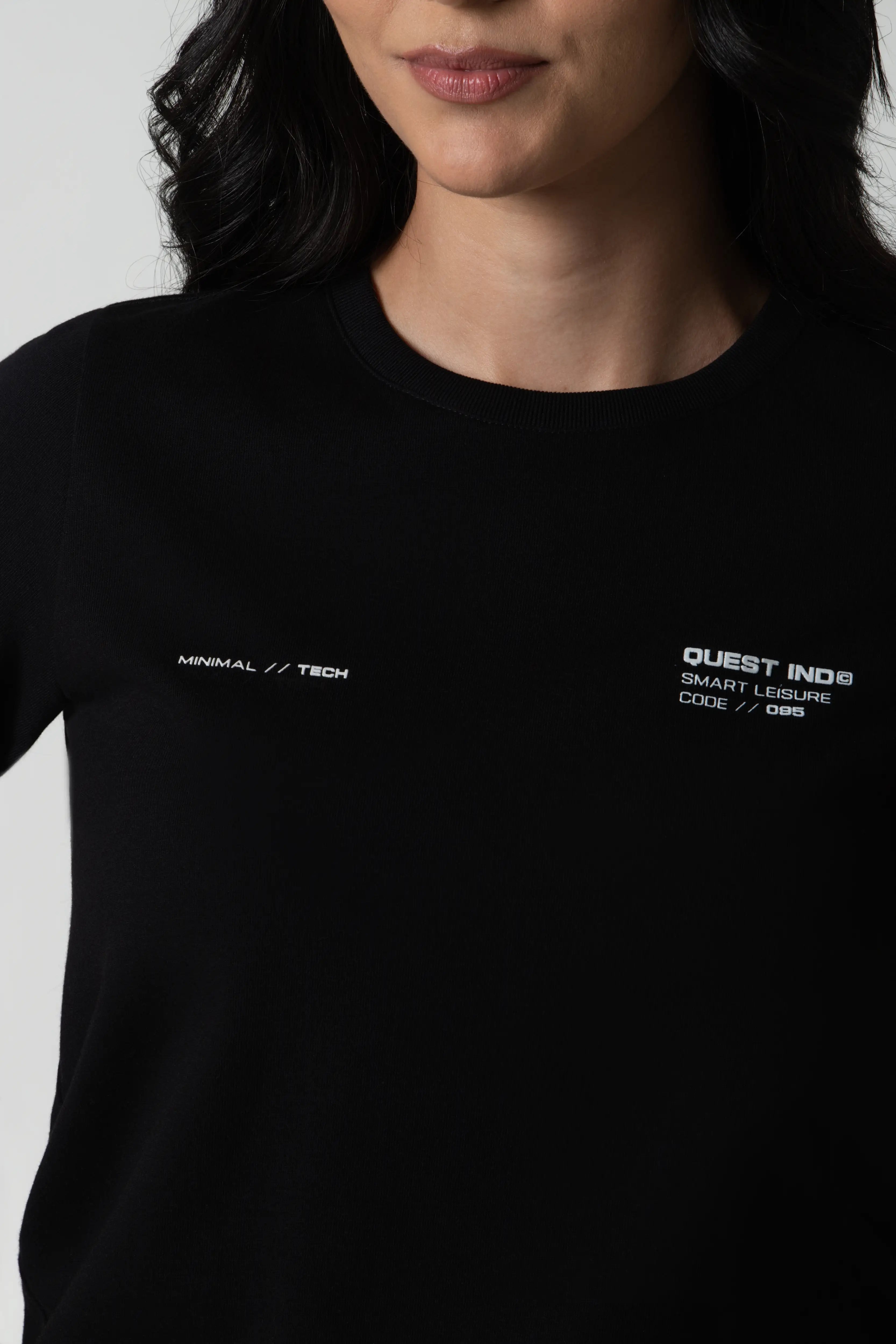 CAMISETA MANGA CORTA COLOR NEGRO