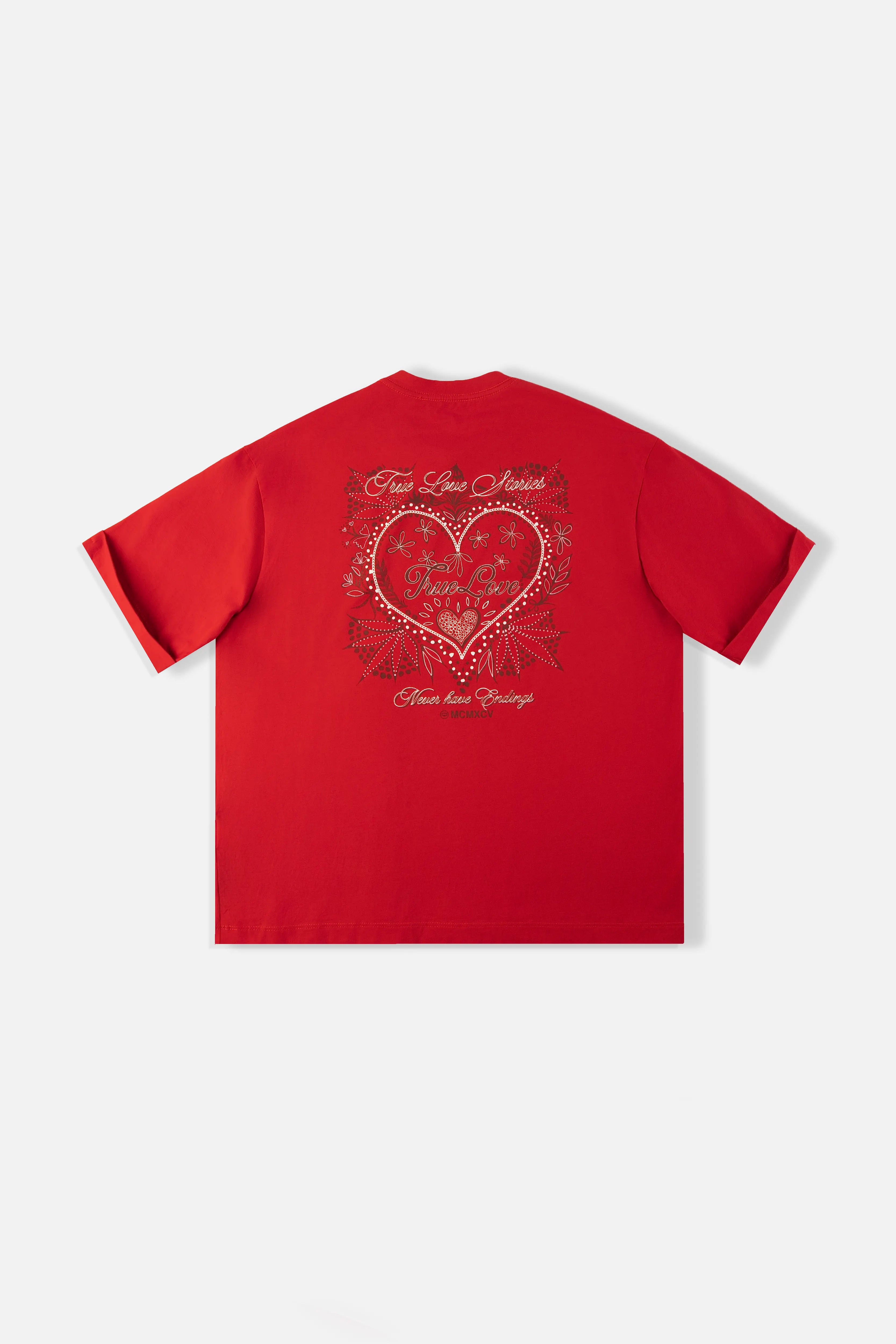 CAMISETA MANGA CORTA COLOR ROJO