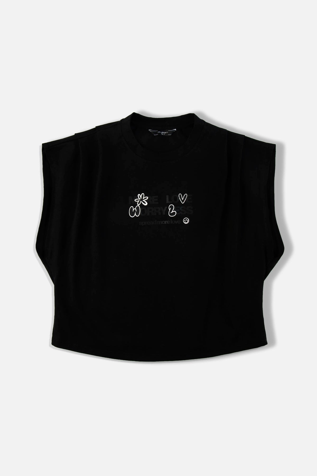 CAMISETA MANGA CORTA COLOR NEGRO