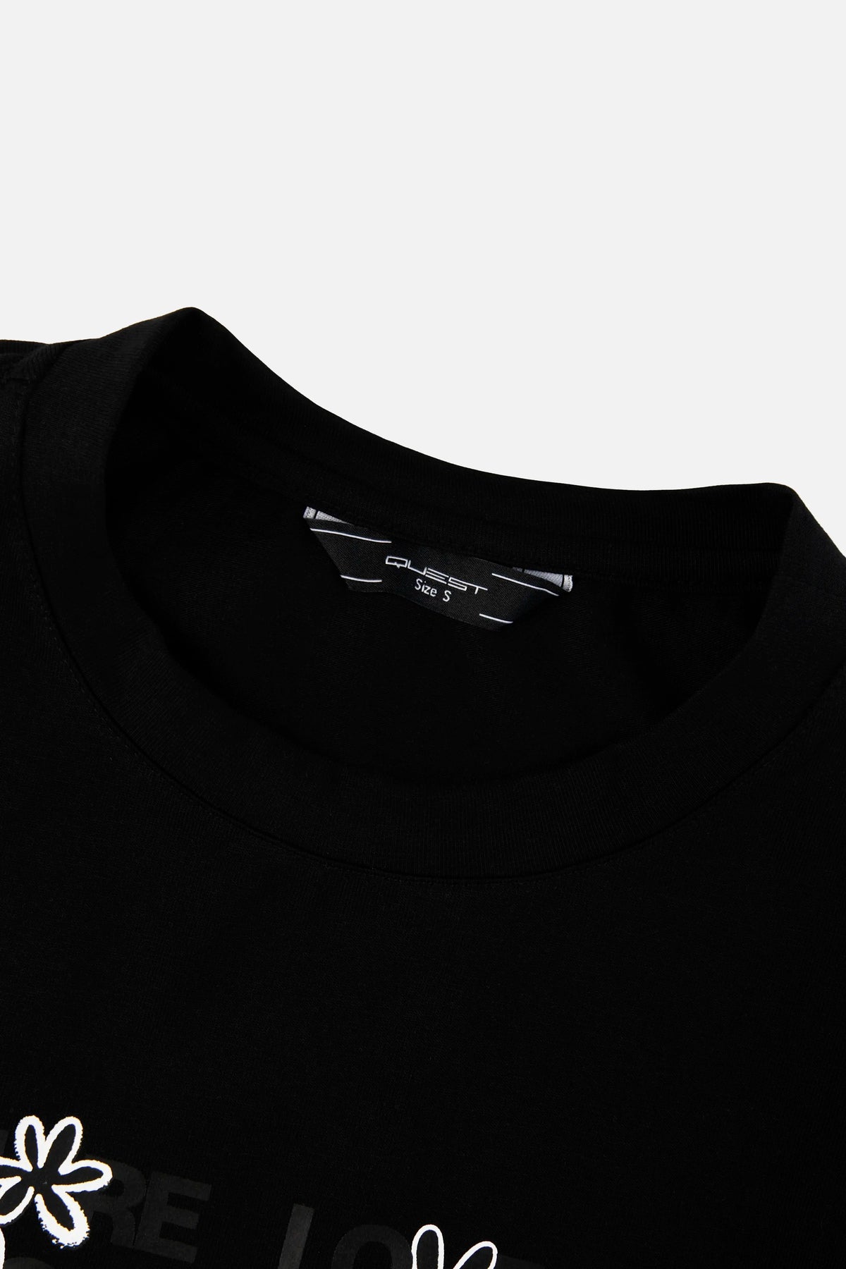 CAMISETA MANGA CORTA COLOR NEGRO