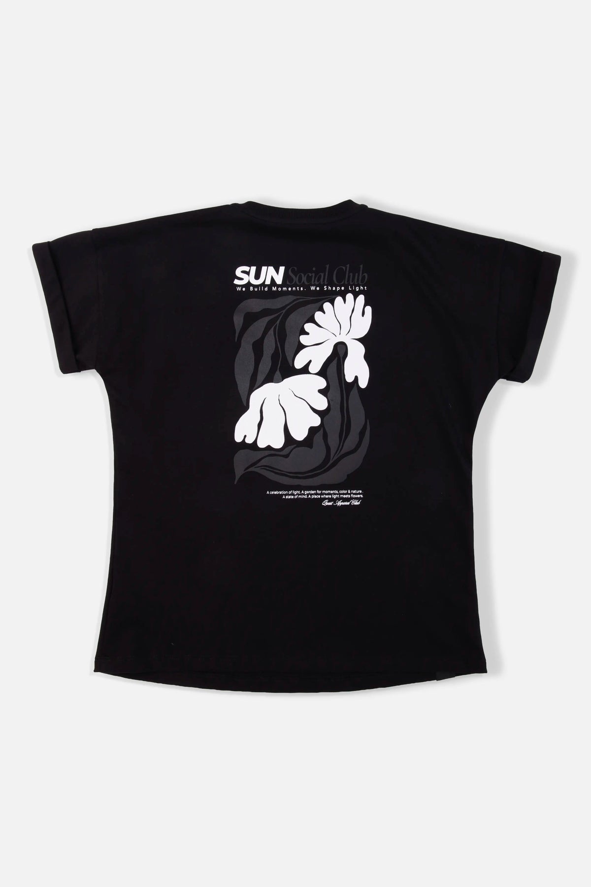 CAMISETA MANGA CORTA COLOR NEGRO